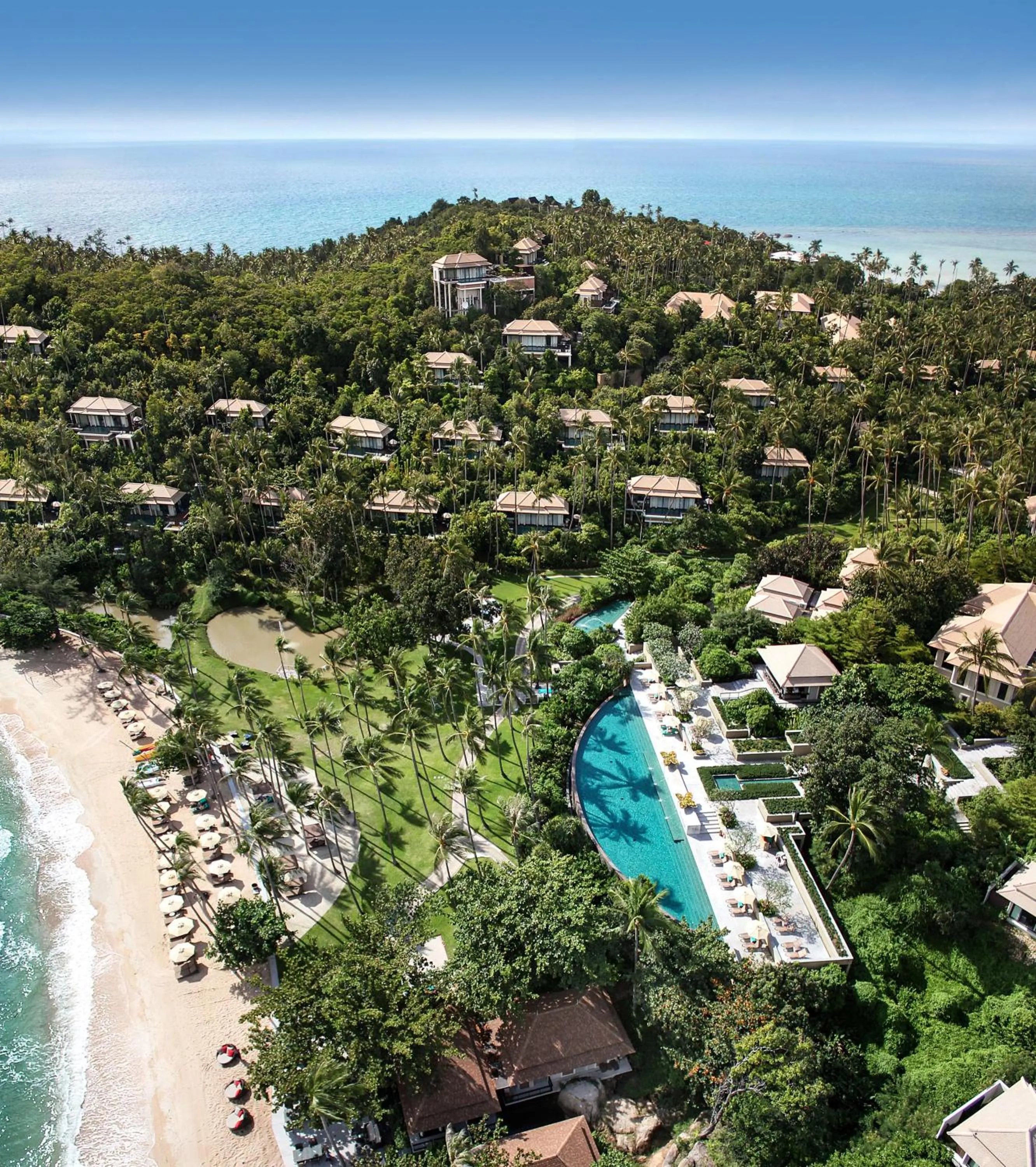 Pool view in Banyan Tree Samui