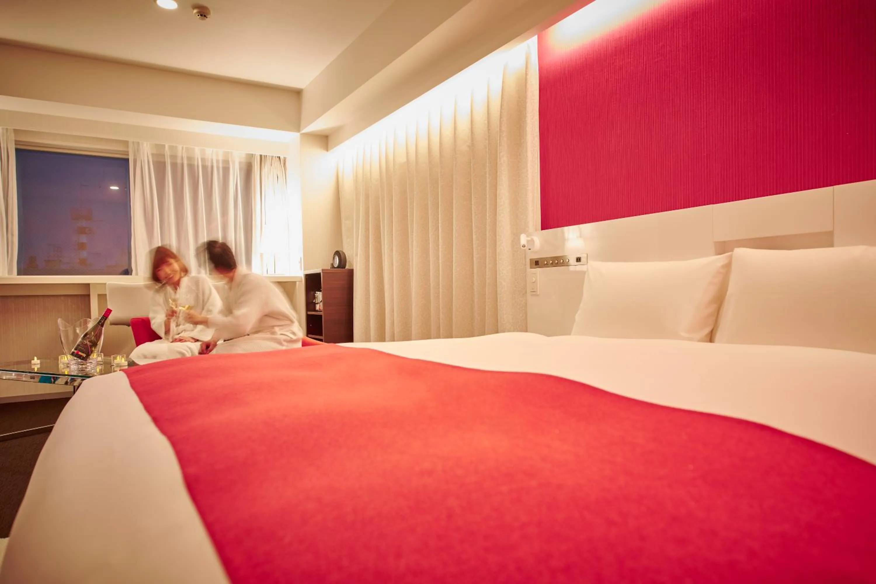 View (from property/room), Bed in Cross Hotel Sapporo