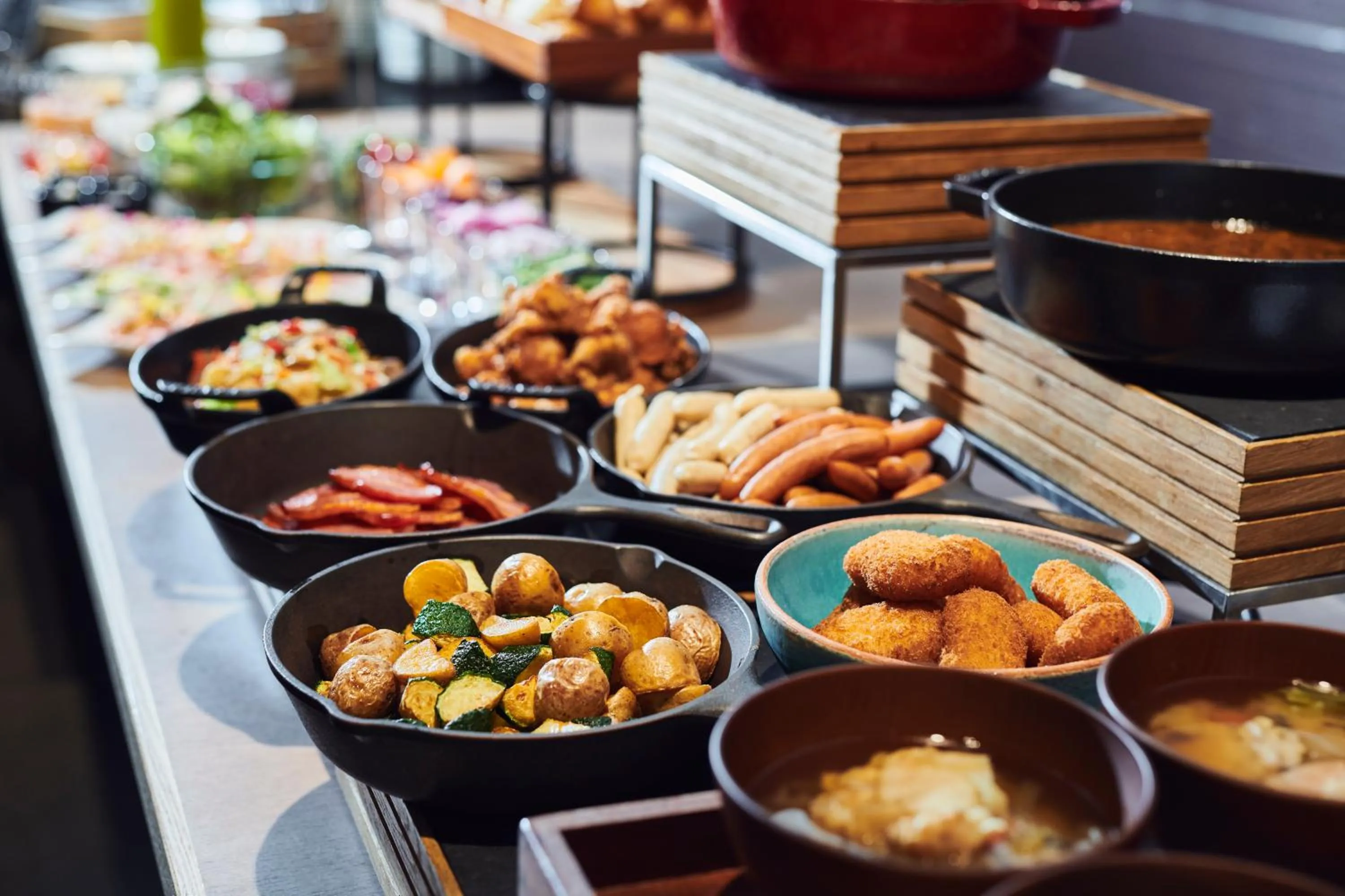 Buffet breakfast in Cross Hotel Sapporo