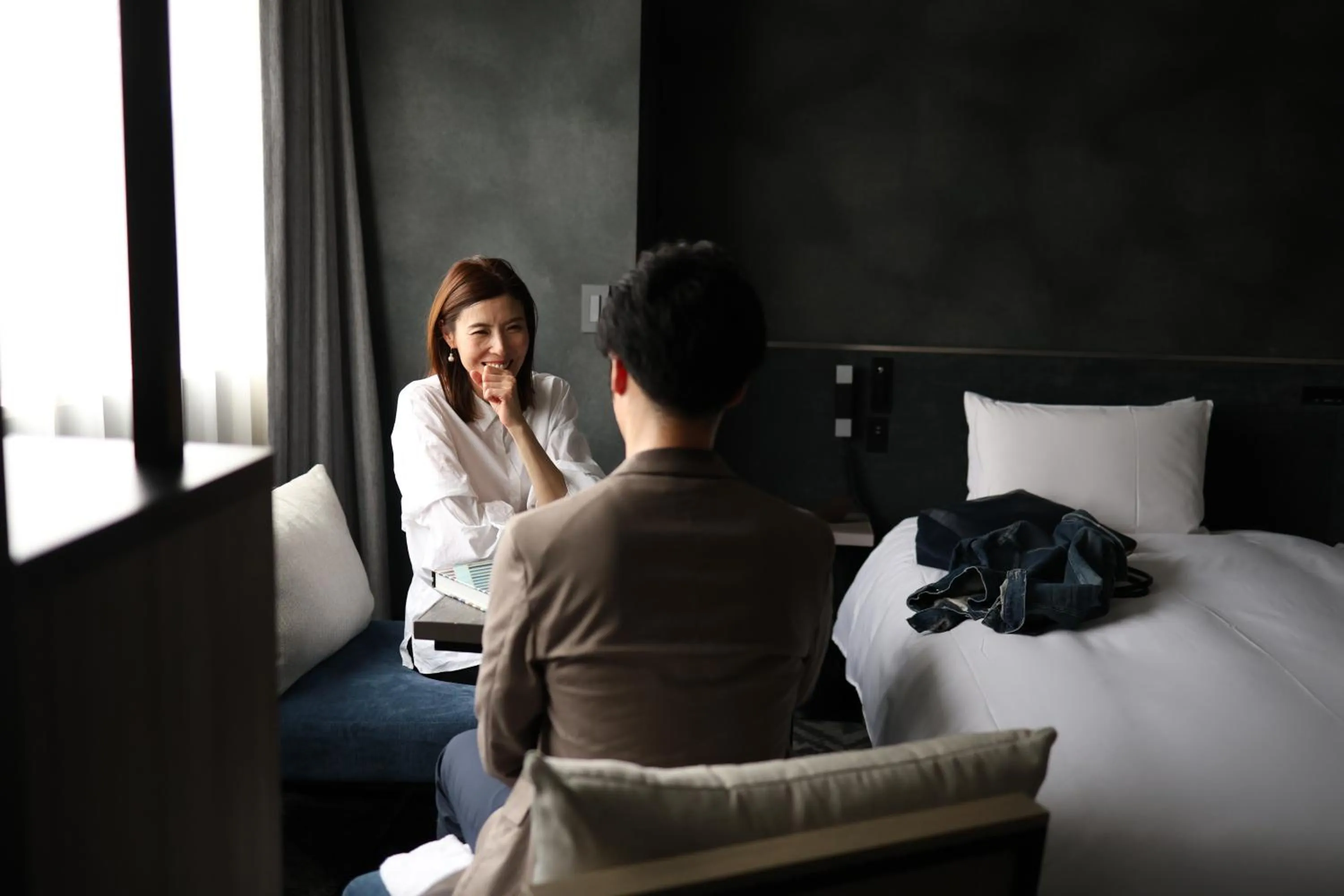 People, Bed in Cross Hotel Sapporo