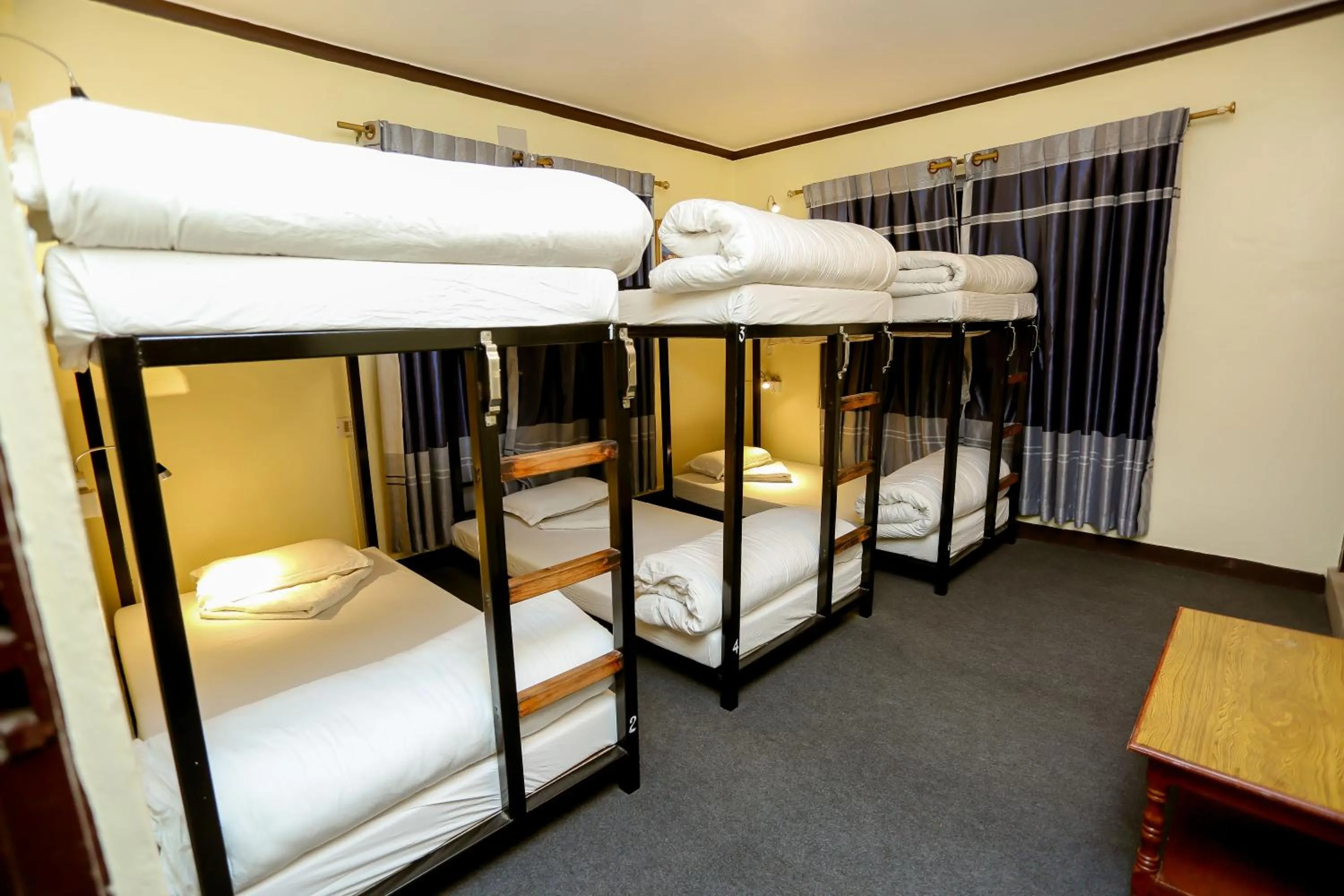 Bed in 6-Bed Mixed Dormitory Room in Pokhara Backpackers Hostel