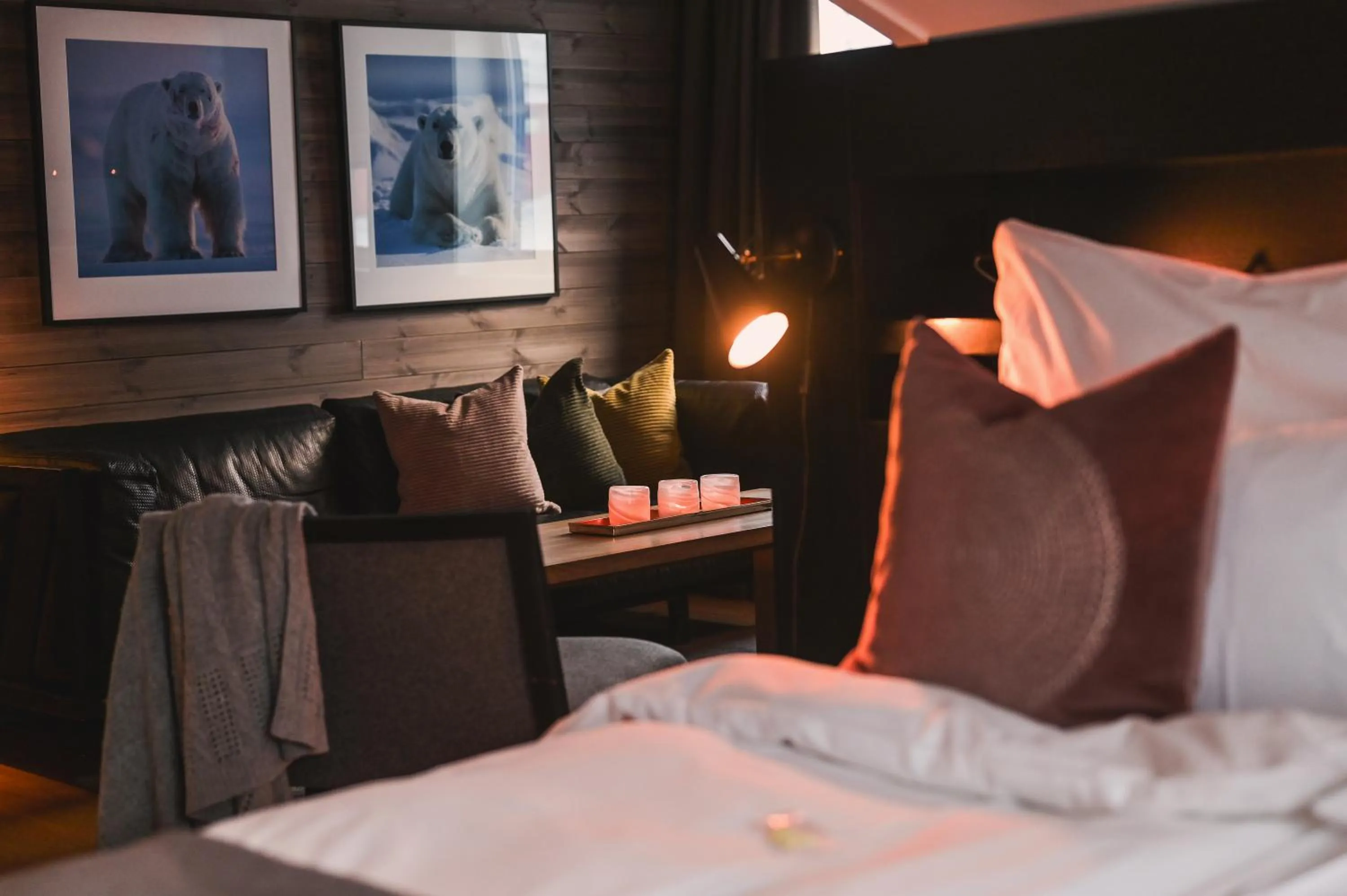 Bed in Svalbard Hotell | Polfareren