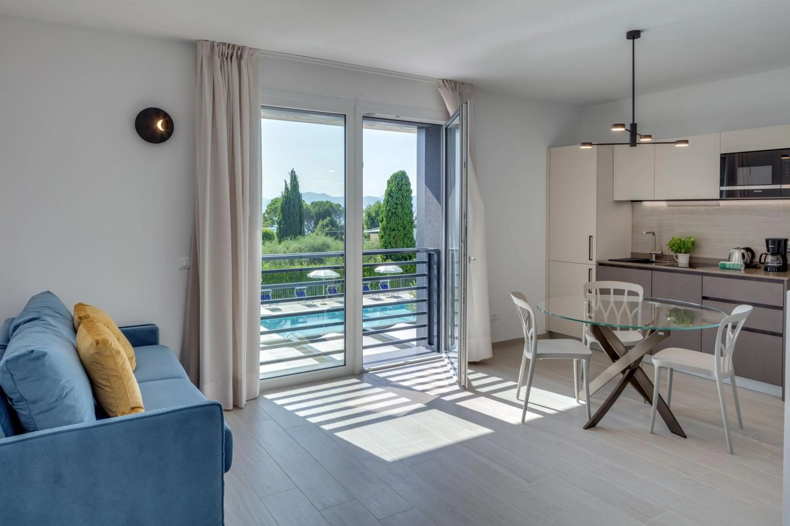 Kitchen or kitchenette in Oleandro Holiday Apartments