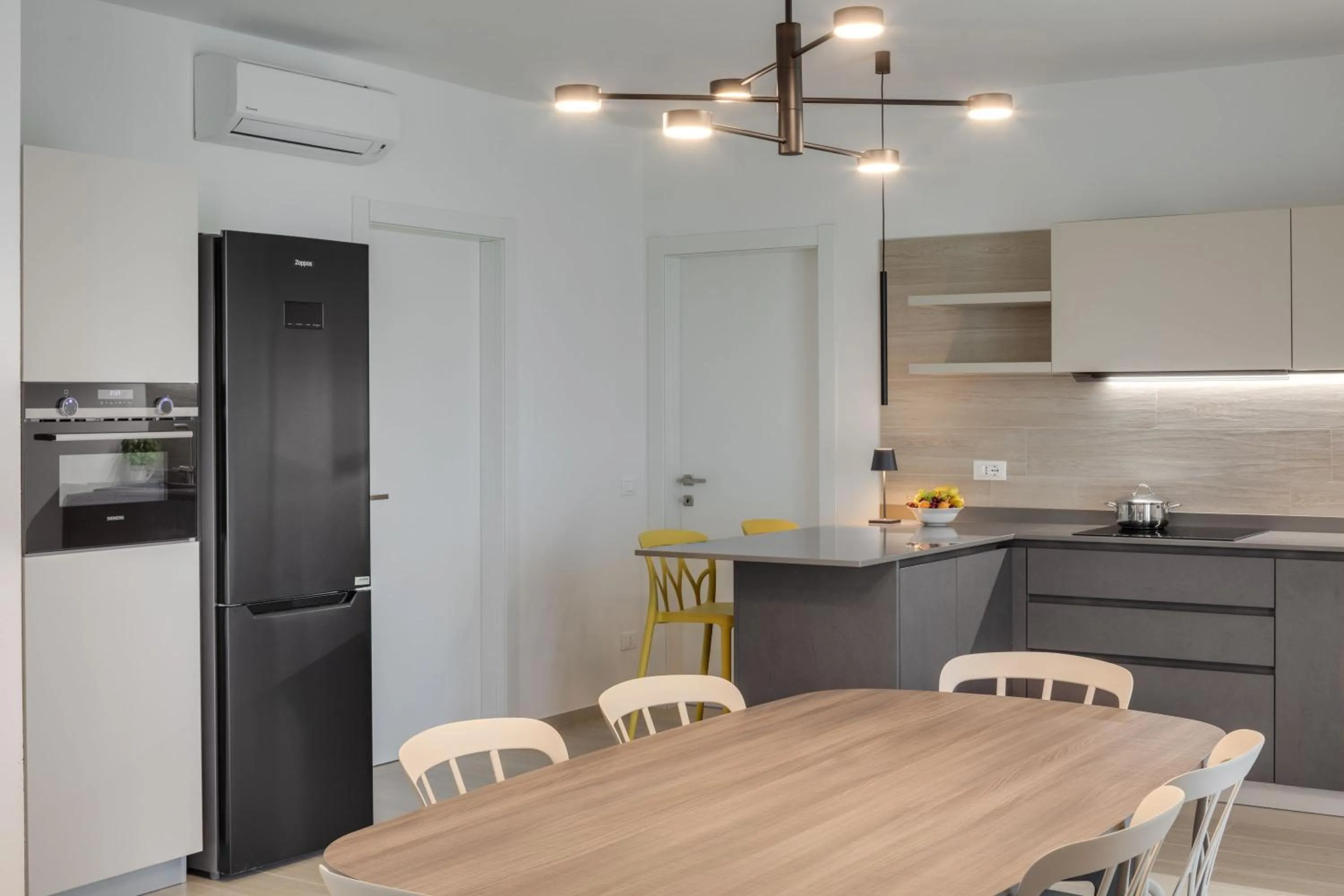 Kitchen or kitchenette in Oleandro Holiday Apartments