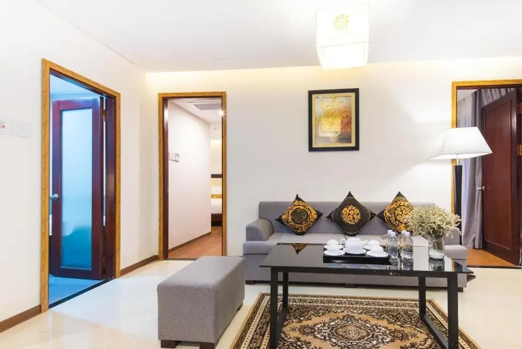 Living room in Gemma Hotel & Apartment Near Dragon Bridge Living room in Gemma Hotel & Apartment Near Dragon Bridge