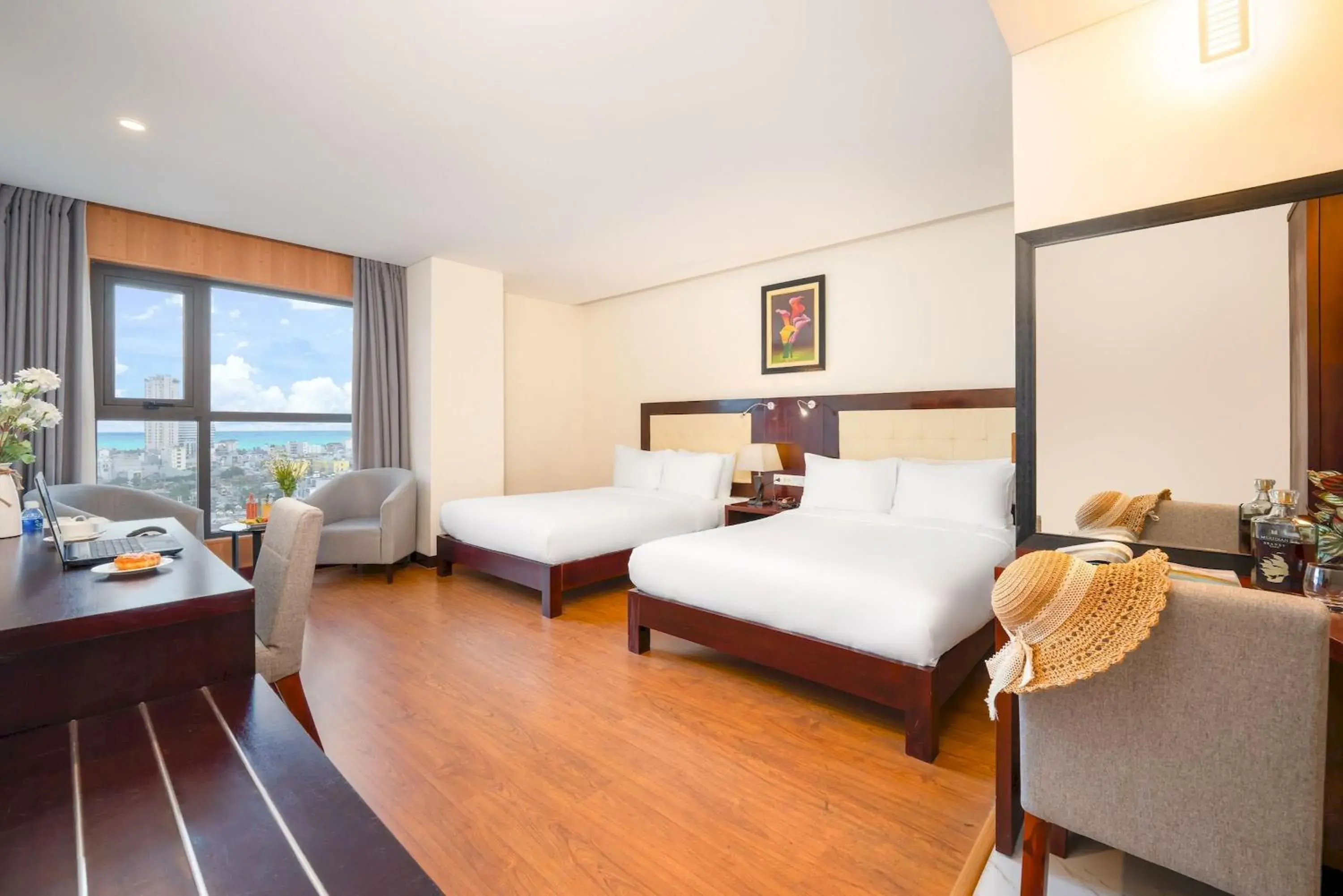 Photo of the whole room, Bed in Gemma Hotel & Apartment Near Dragon Bridge Photo of the whole room, Bed in Gemma Hotel & Apartment Near Dragon Bridge