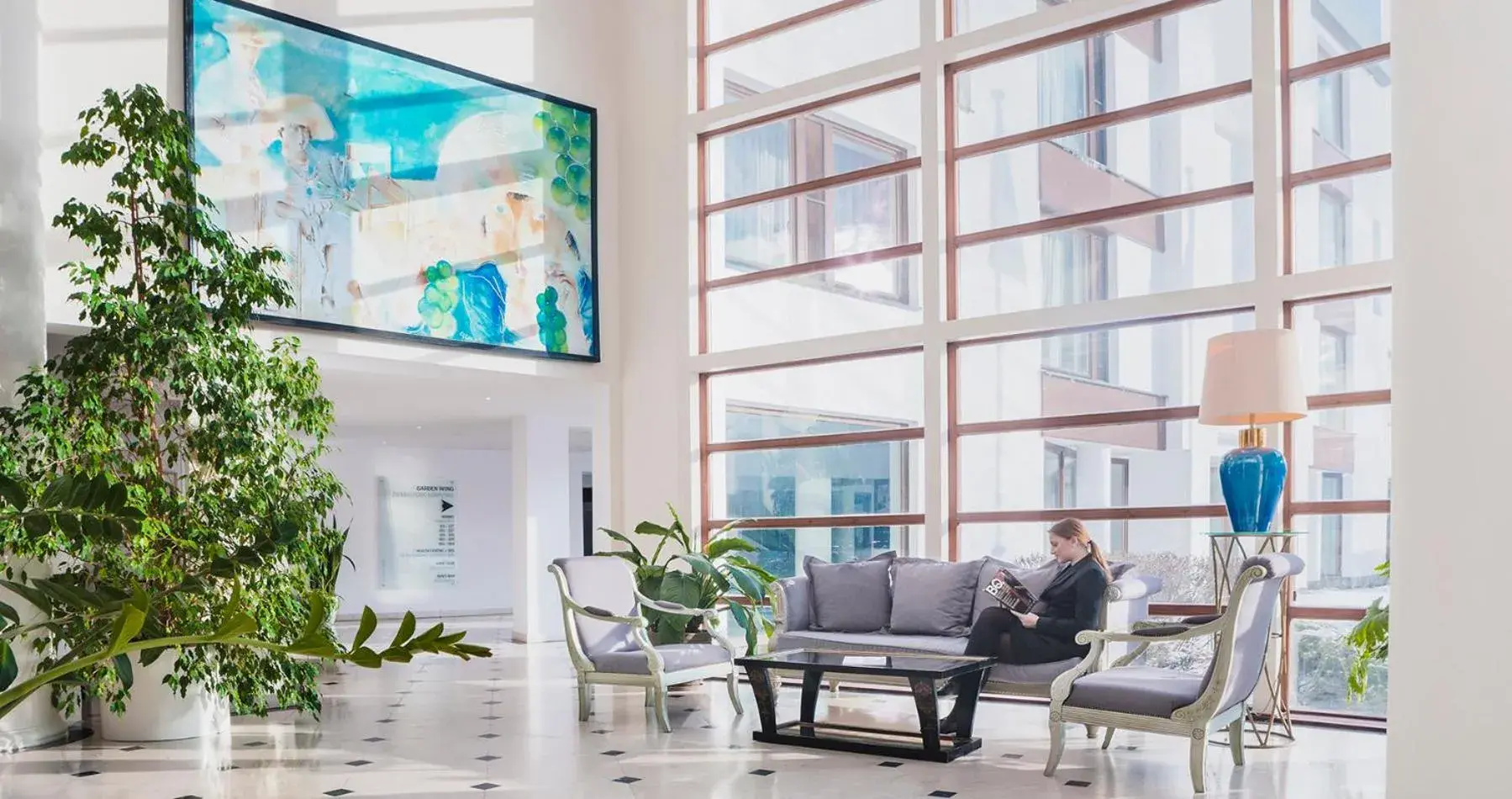 Lobby or reception in Vilnius Grand Resort Lobby or reception in Vilnius Grand Resort