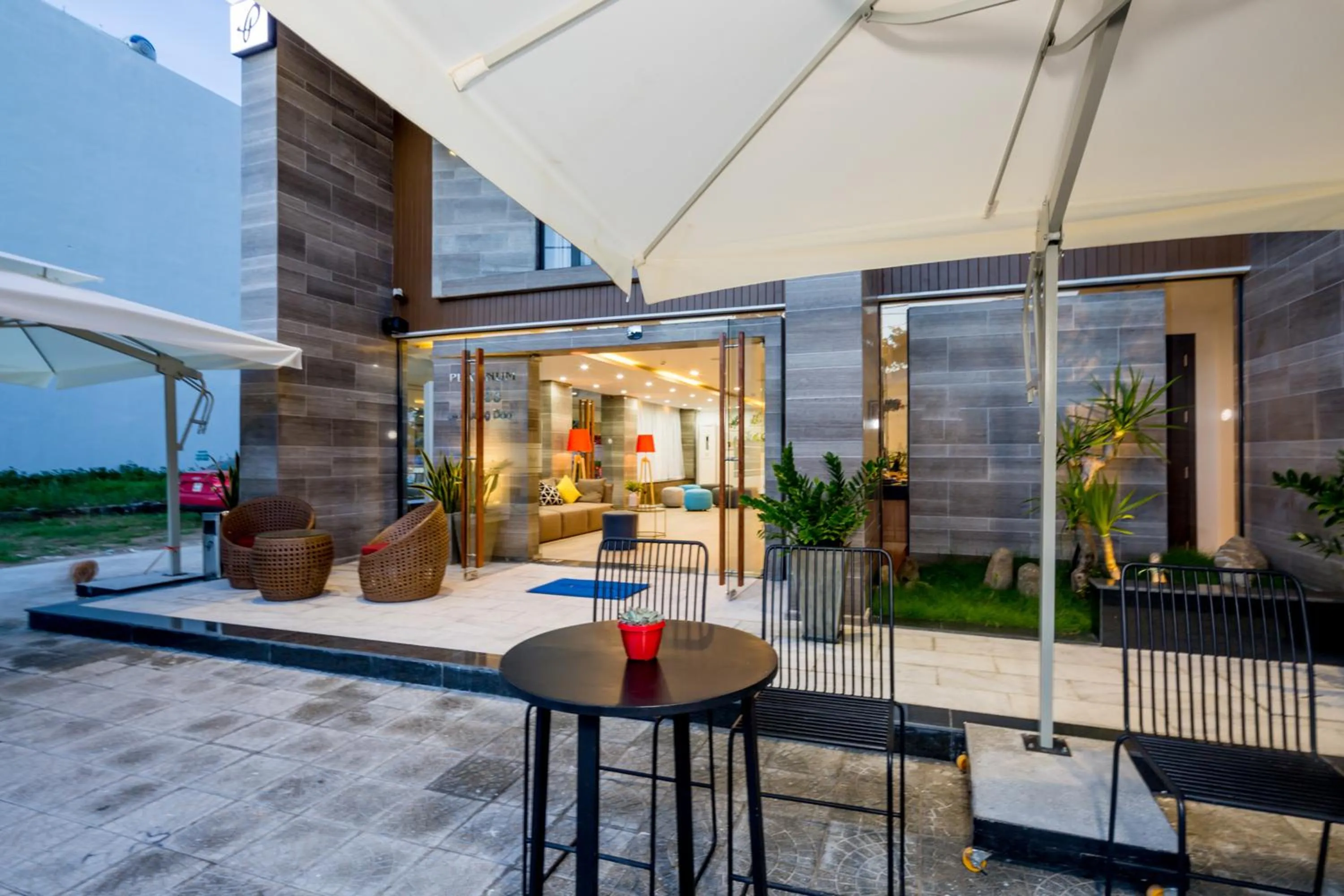 Patio in Platinum Danang Hotel