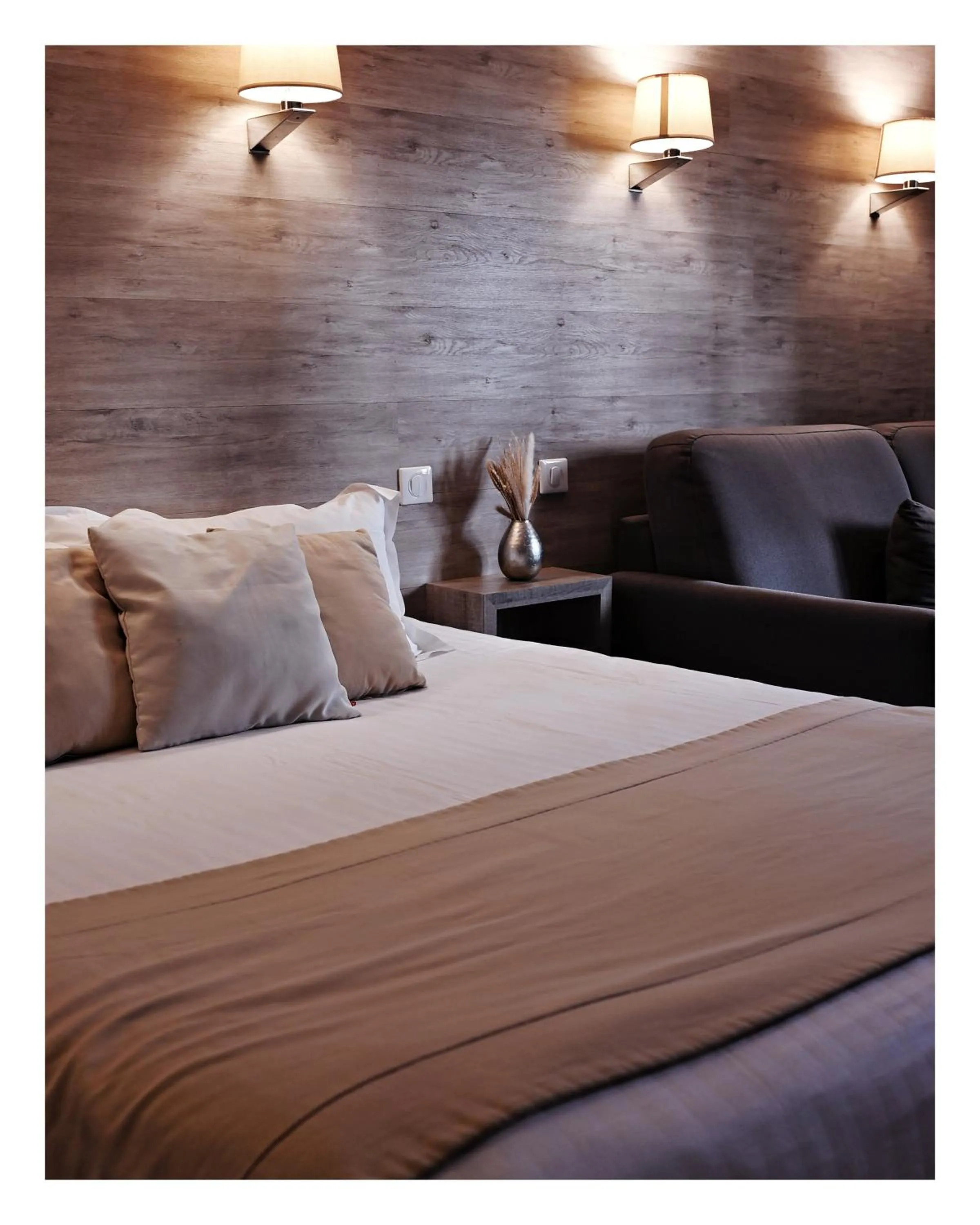 Bed in Hotel Les Terrasses