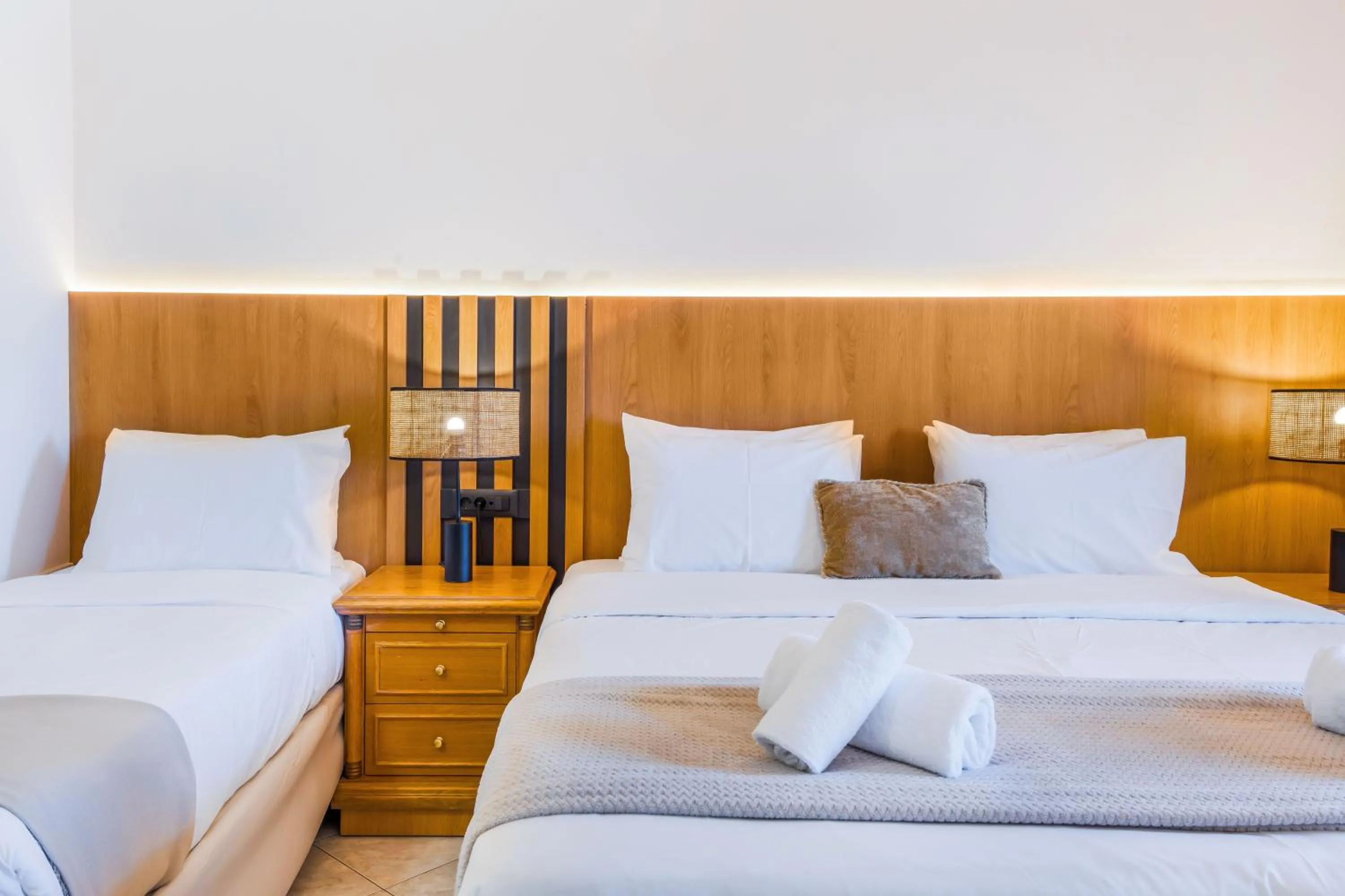 Bed in Socrates Hotel Malia Beach