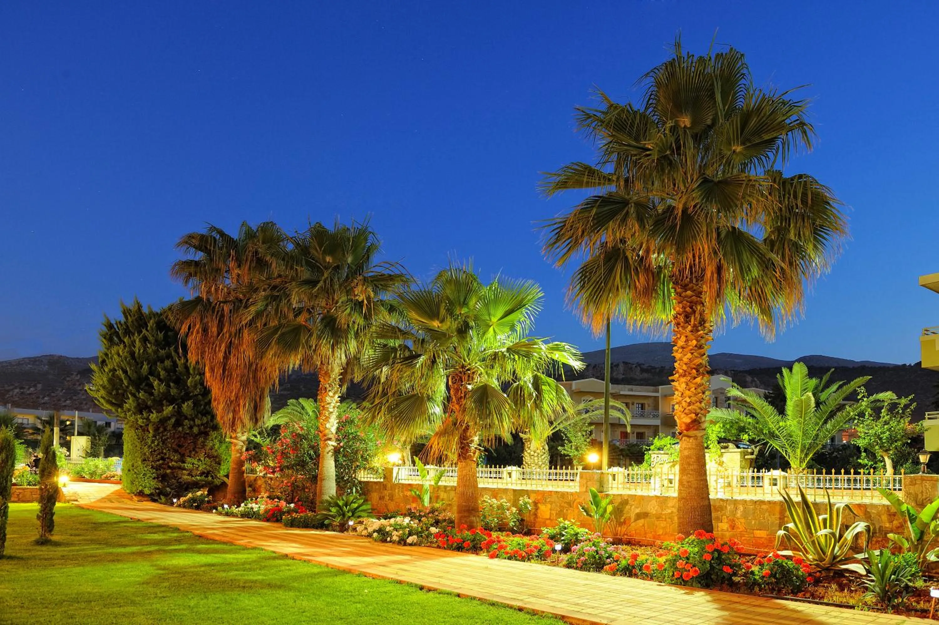 Garden in Socrates Hotel Malia Beach