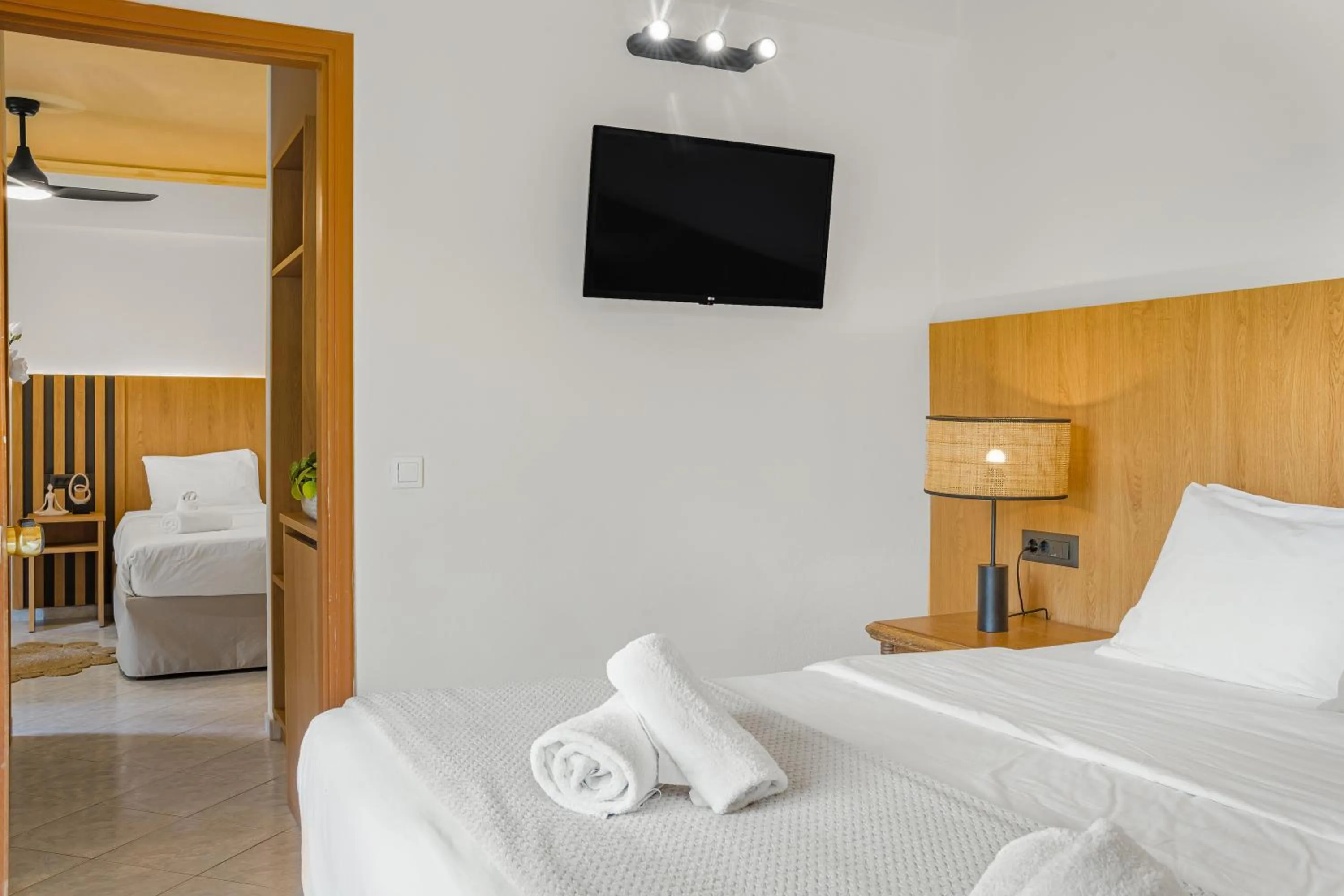 Bedroom, Bed in Socrates Hotel Malia Beach