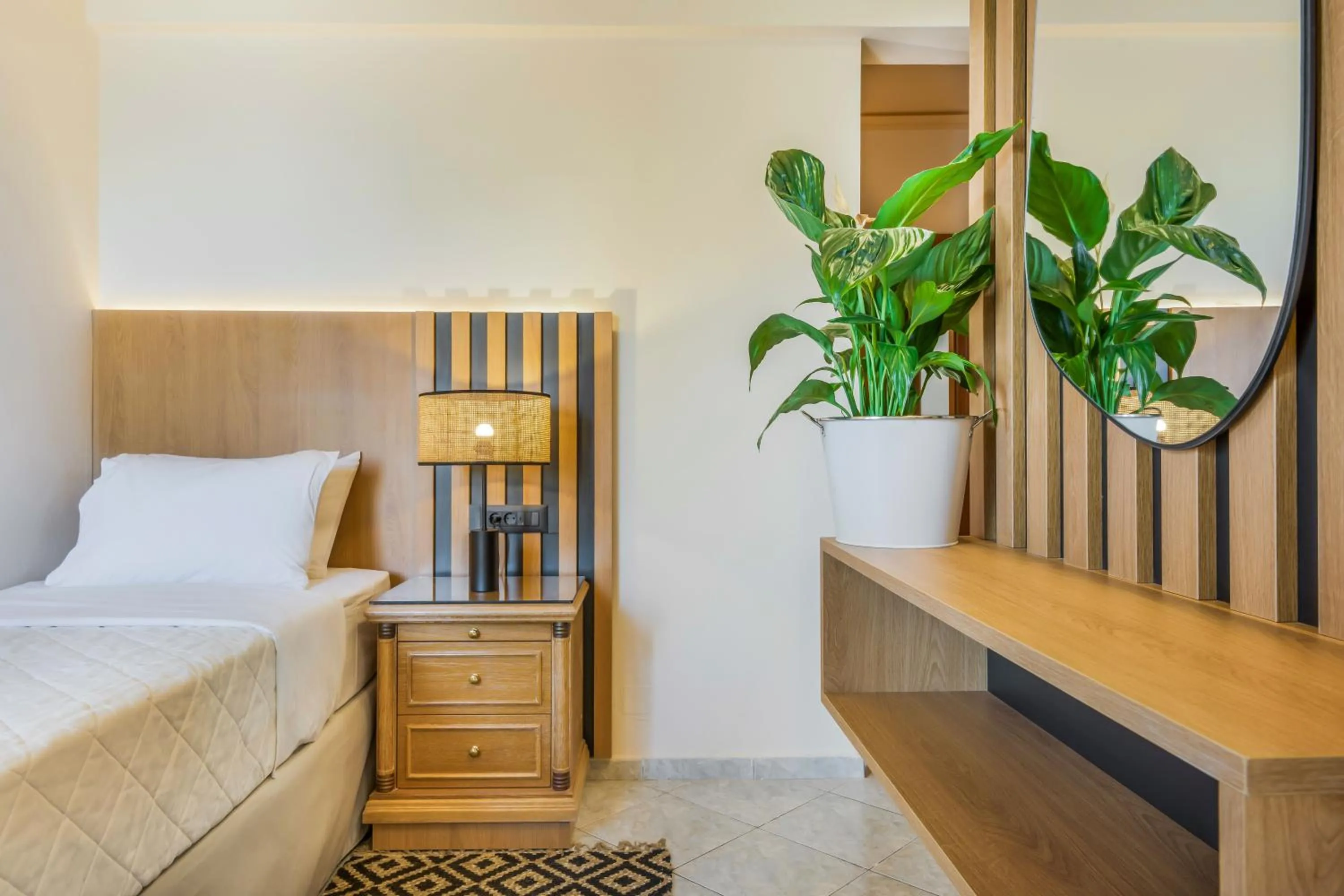 Bed in Socrates Hotel Malia Beach