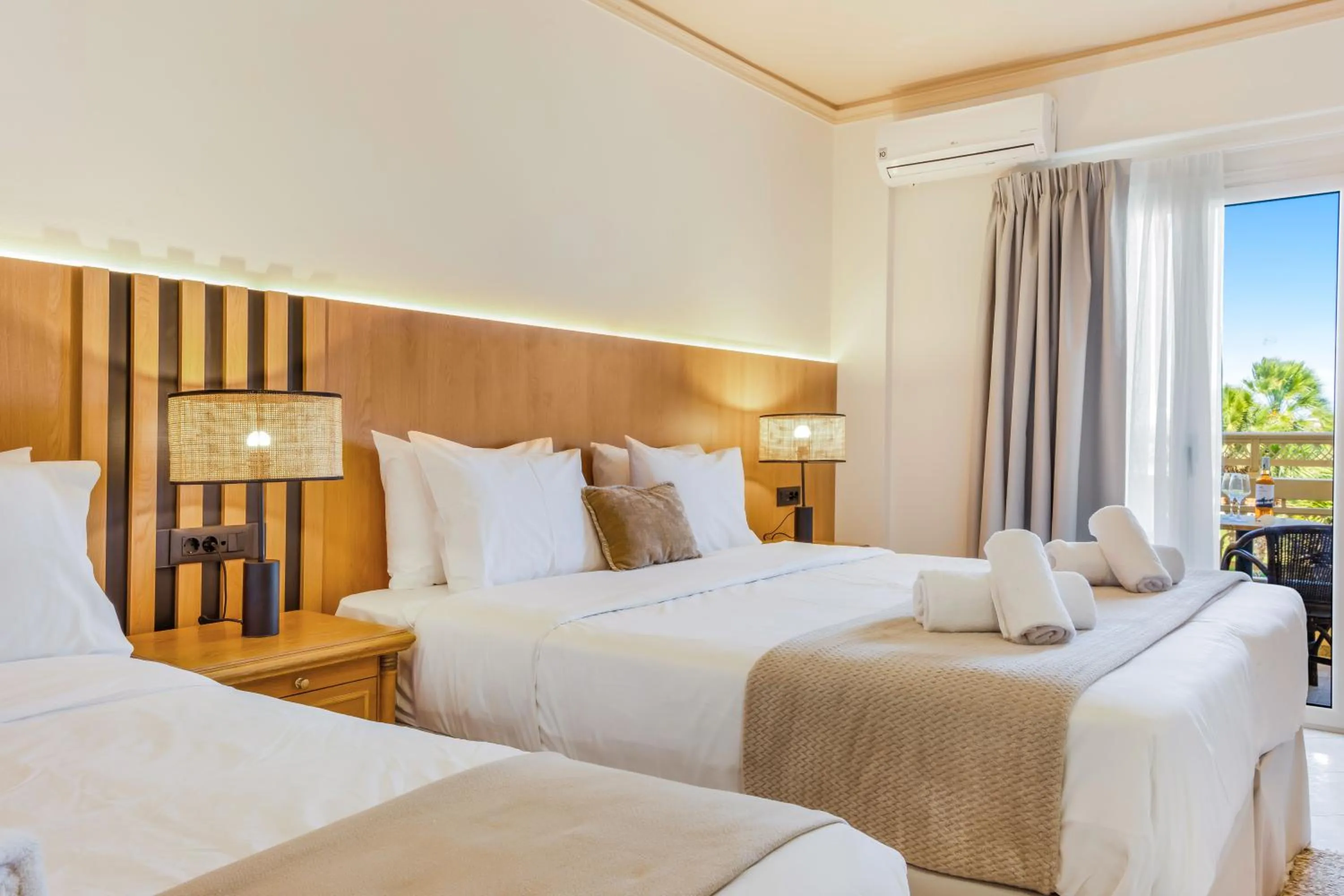 Bed in Socrates Hotel Malia Beach