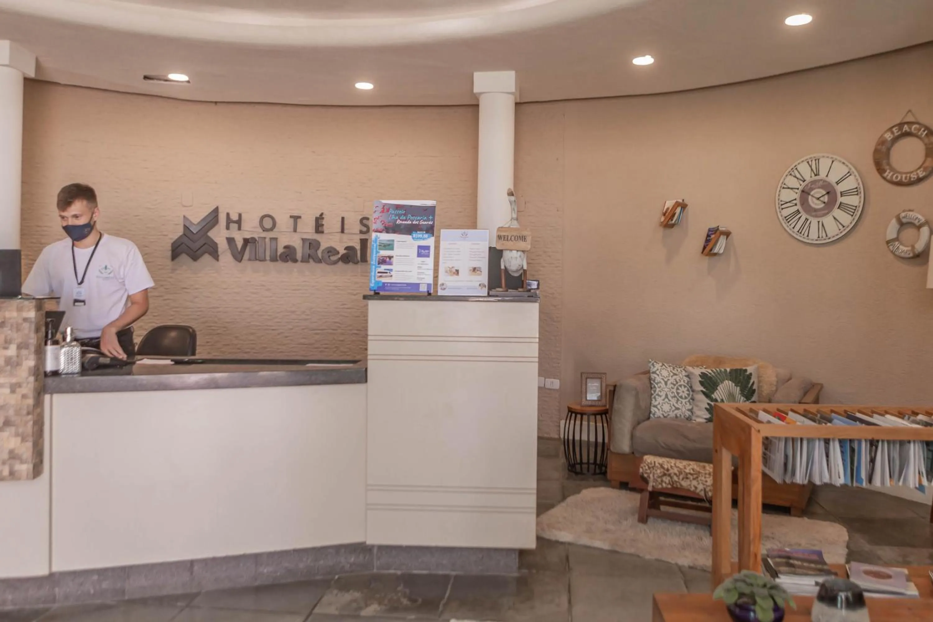 Lobby or reception in Hotel VillaReal Guaratuba - Caieiras