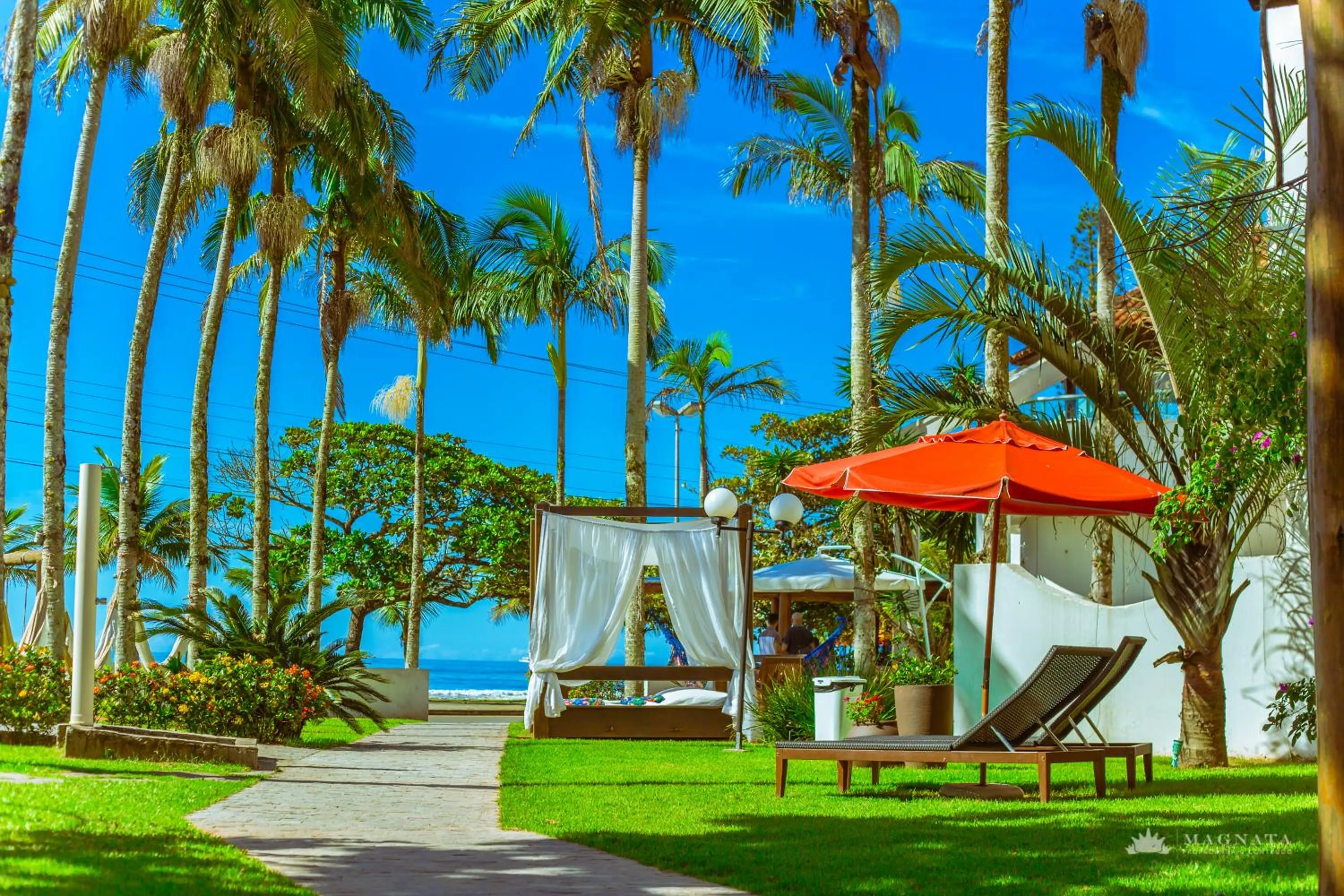 Garden in Hotel VillaReal Guaratuba - Caieiras