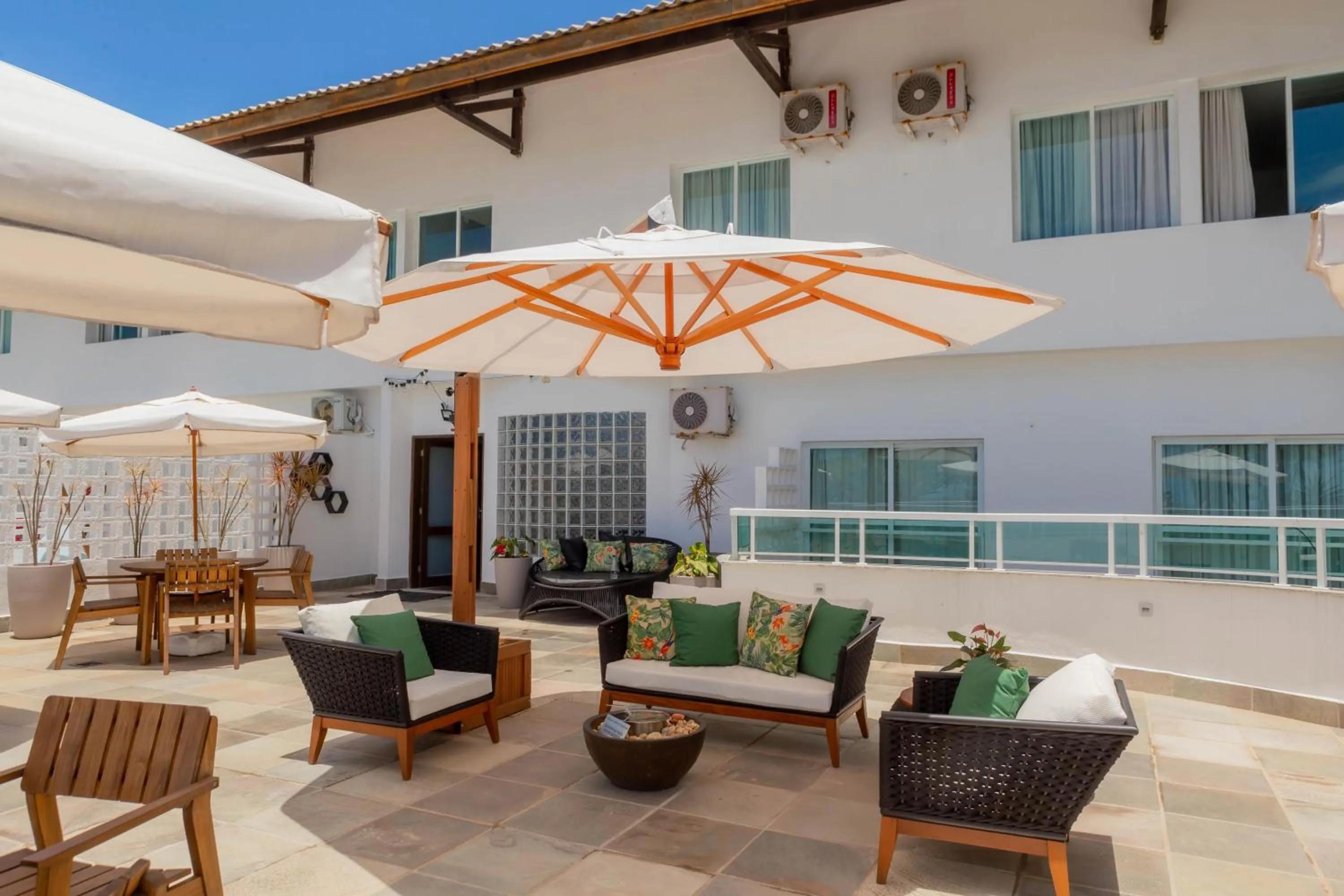 Balcony/Terrace in Hotel VillaReal Guaratuba - Caieiras