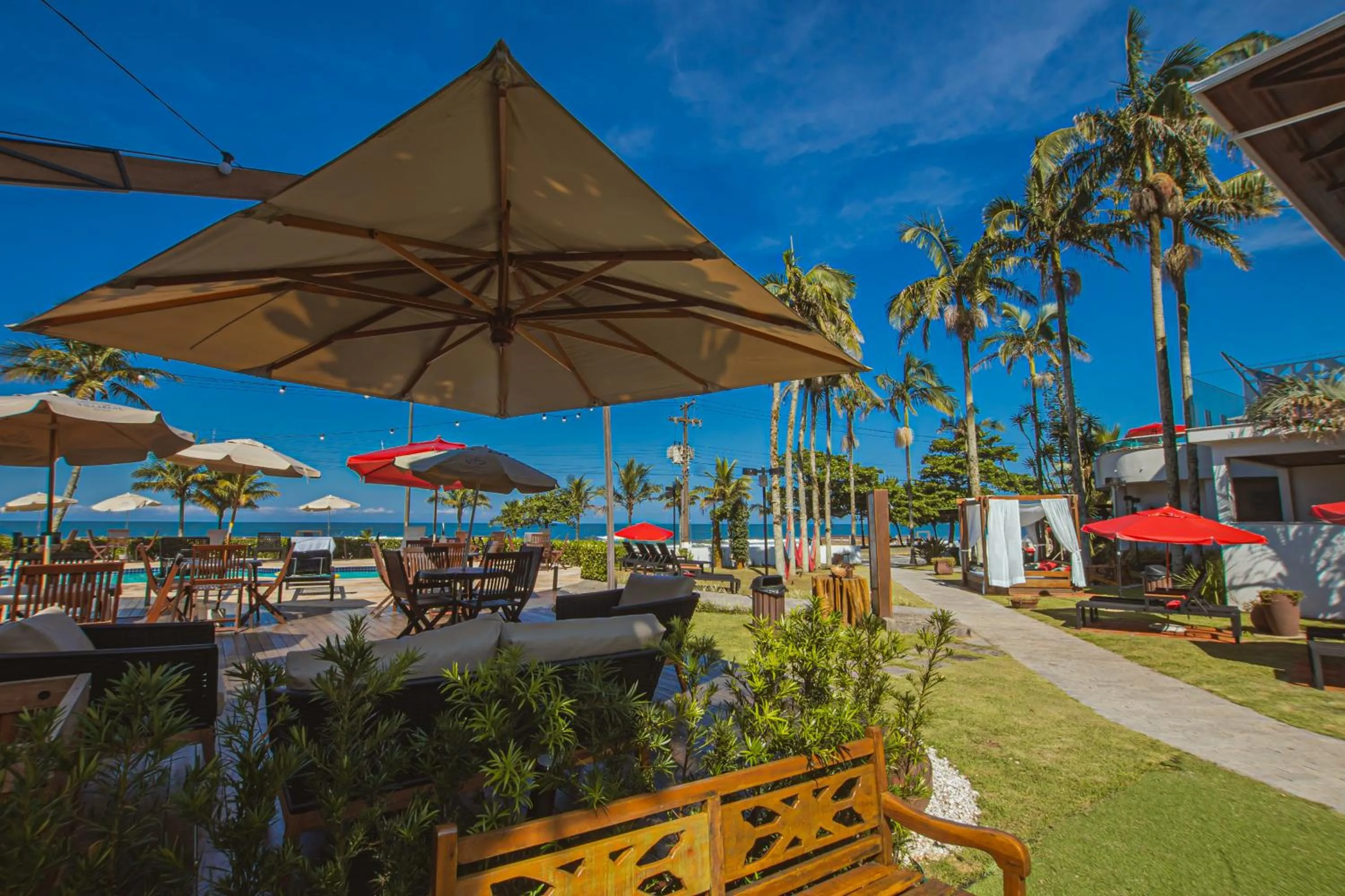 Garden in Hotel VillaReal Guaratuba - Caieiras