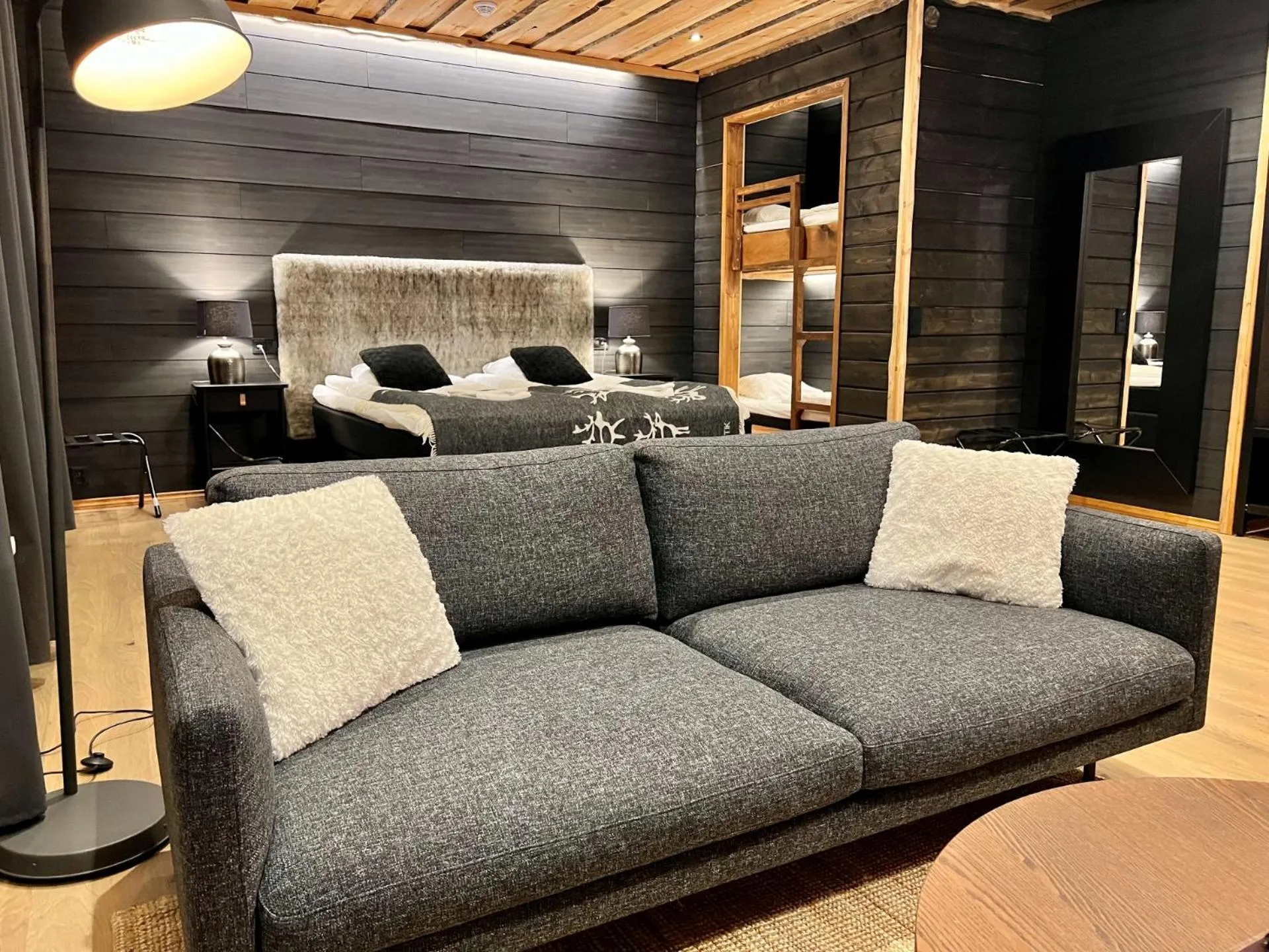 Living room in Wilderness Hotel Nellim & Igloos