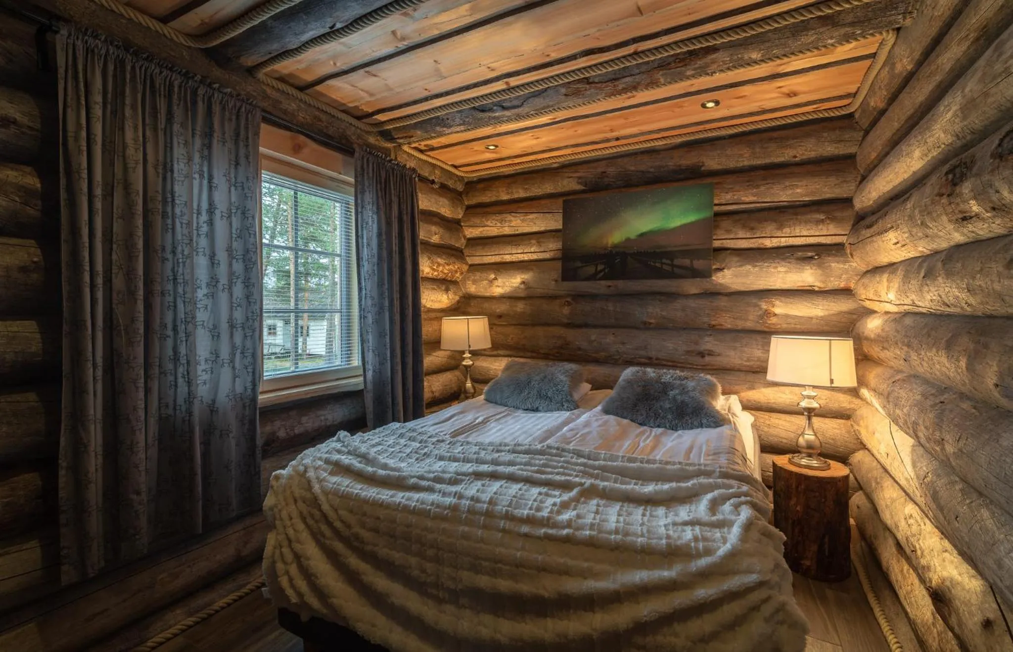 Bedroom, Bed in Wilderness Hotel Nellim & Igloos