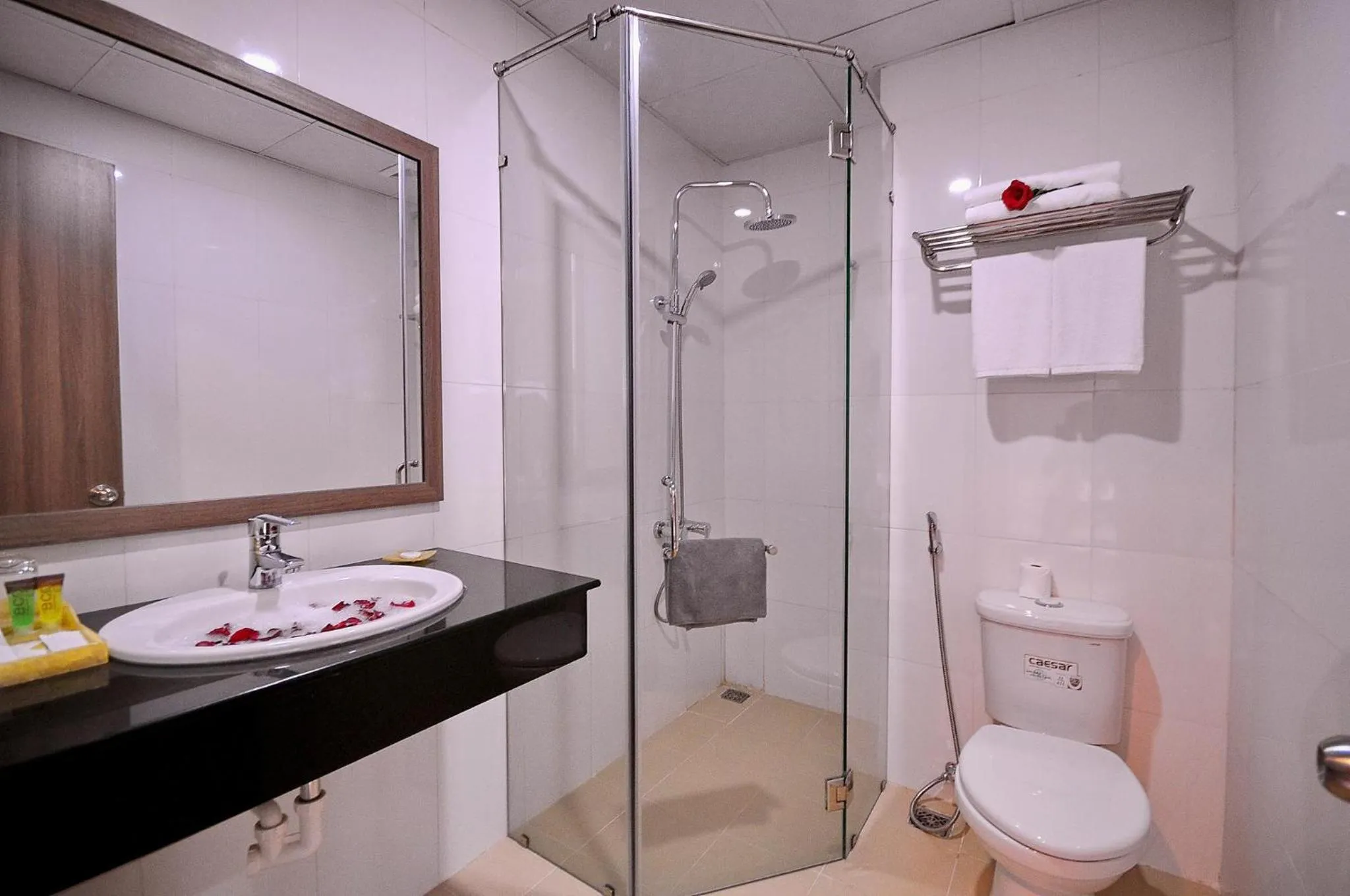 Shower in Rigel Hotel