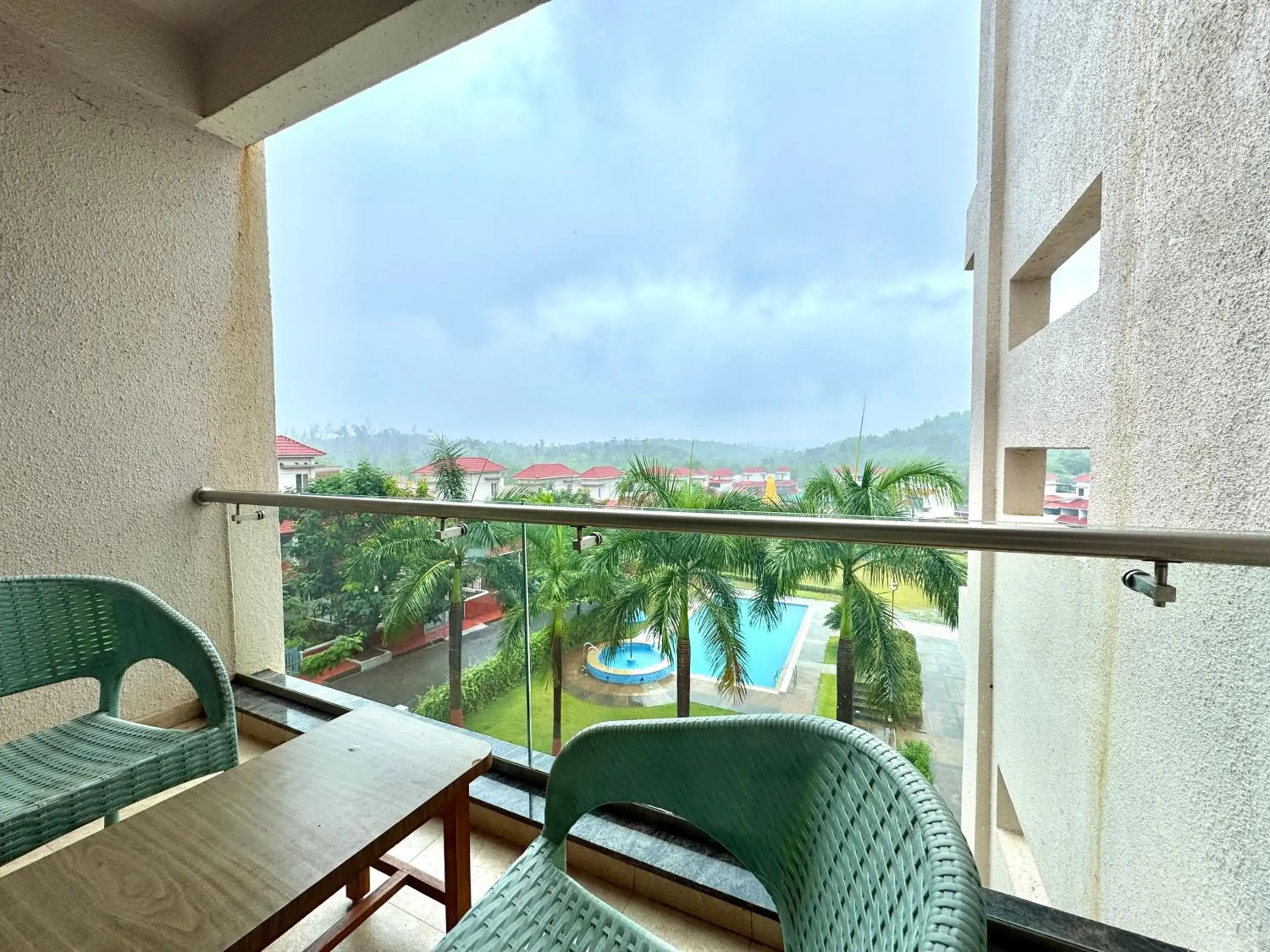 Pool view in Hotel Sadhana Executive Pool view in Hotel Sadhana Executive