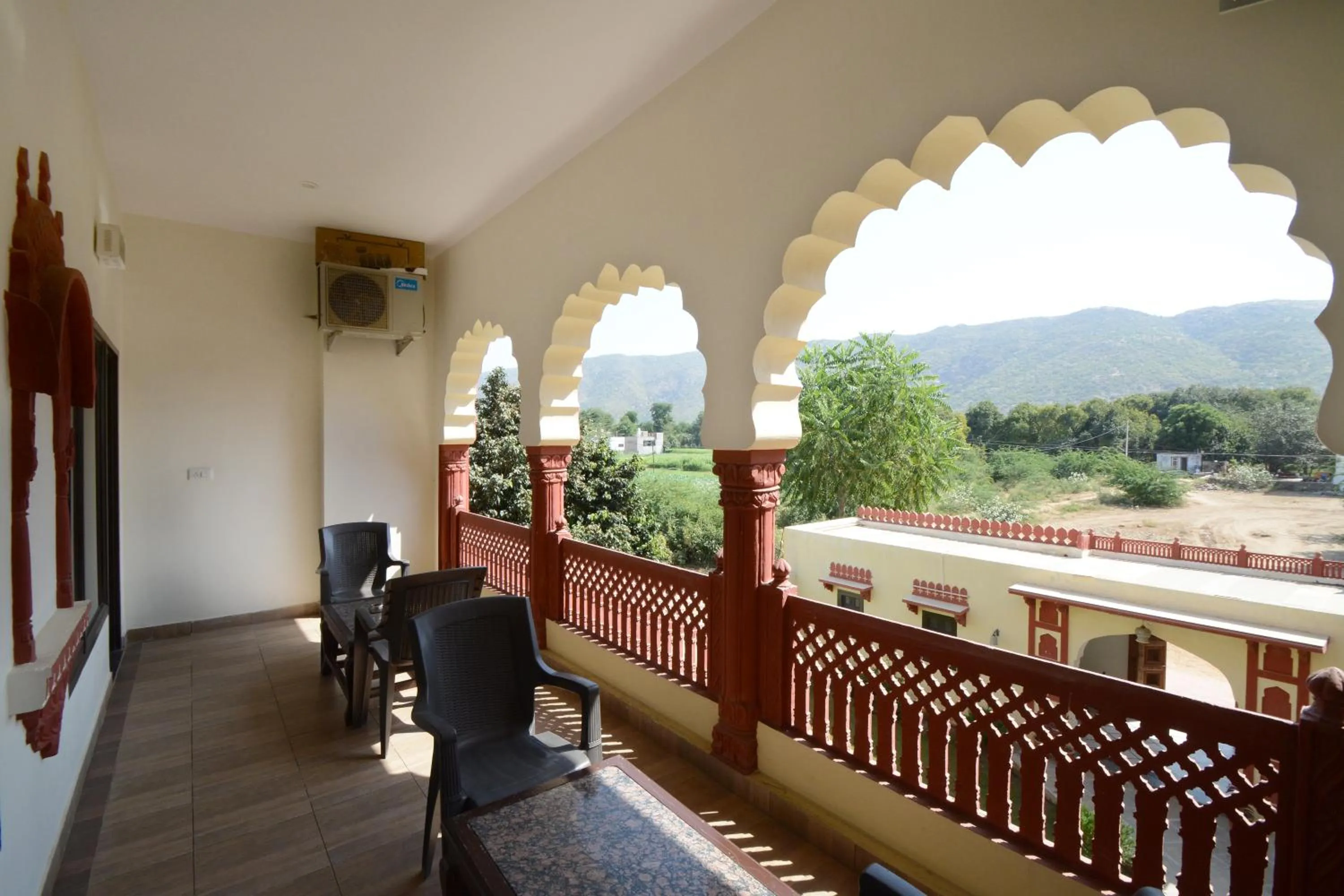 Balcony/Terrace in Moti Mahal - A Heritage Haveli