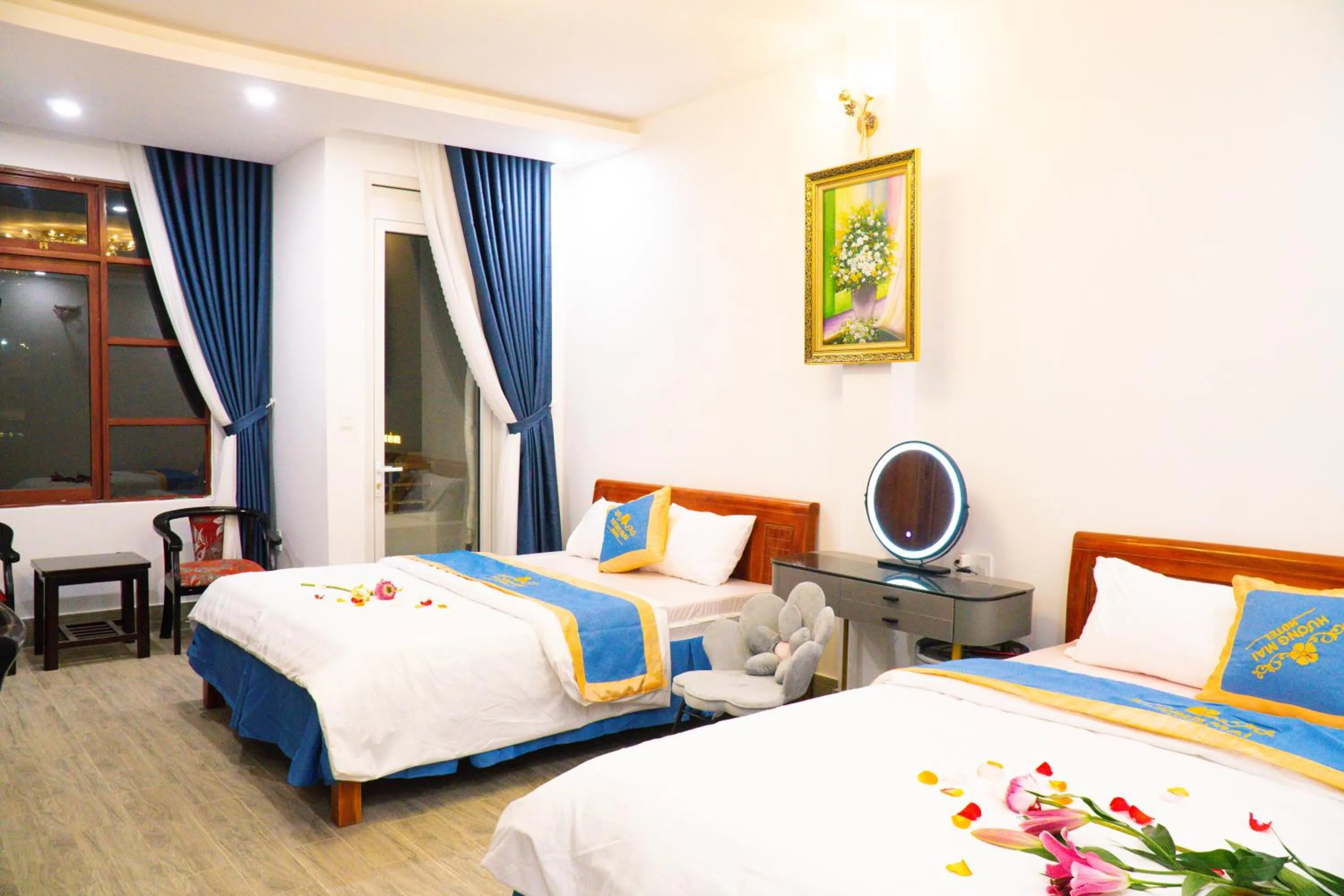 Bed in Huong Mai Hotel