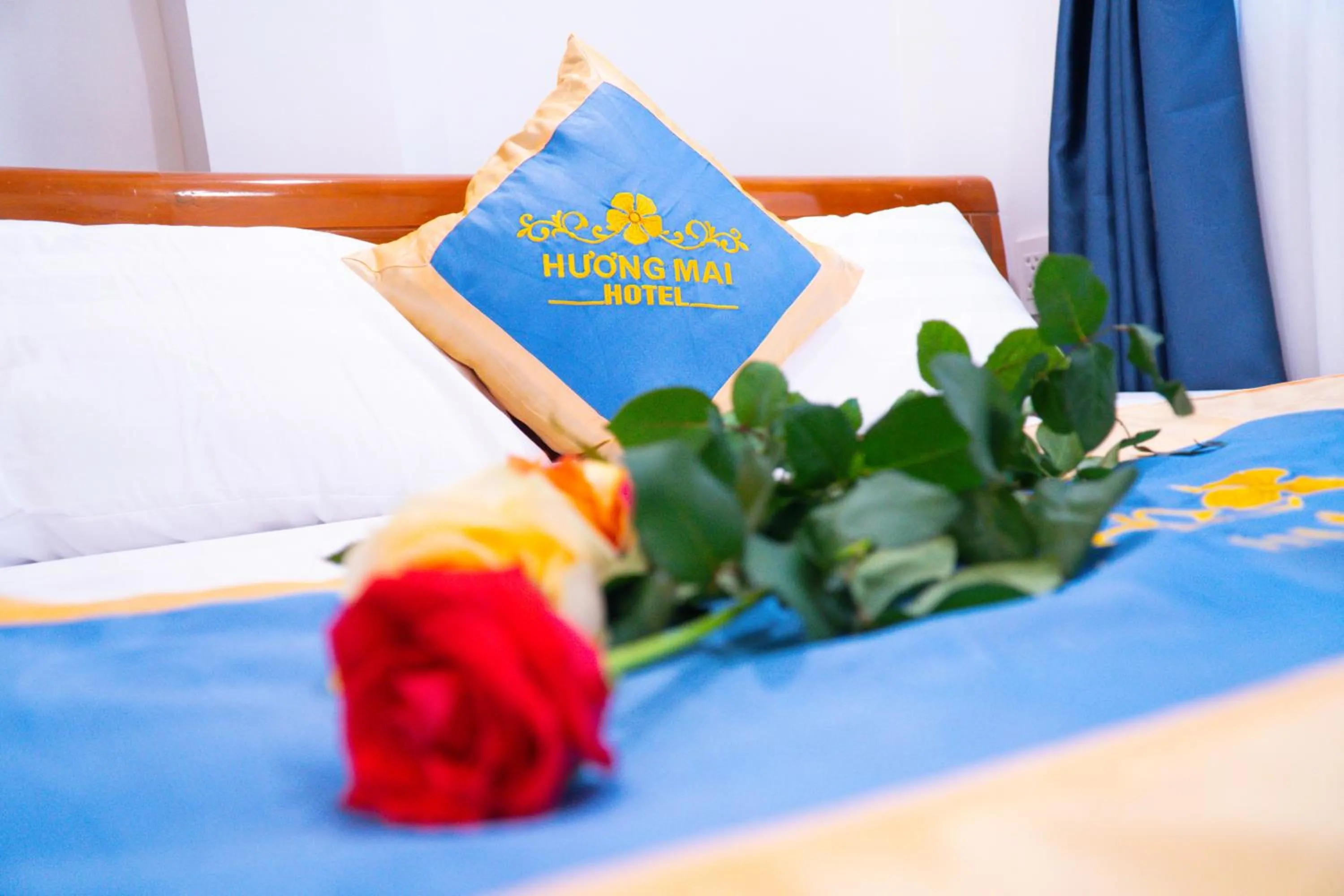 Bed in Huong Mai Hotel