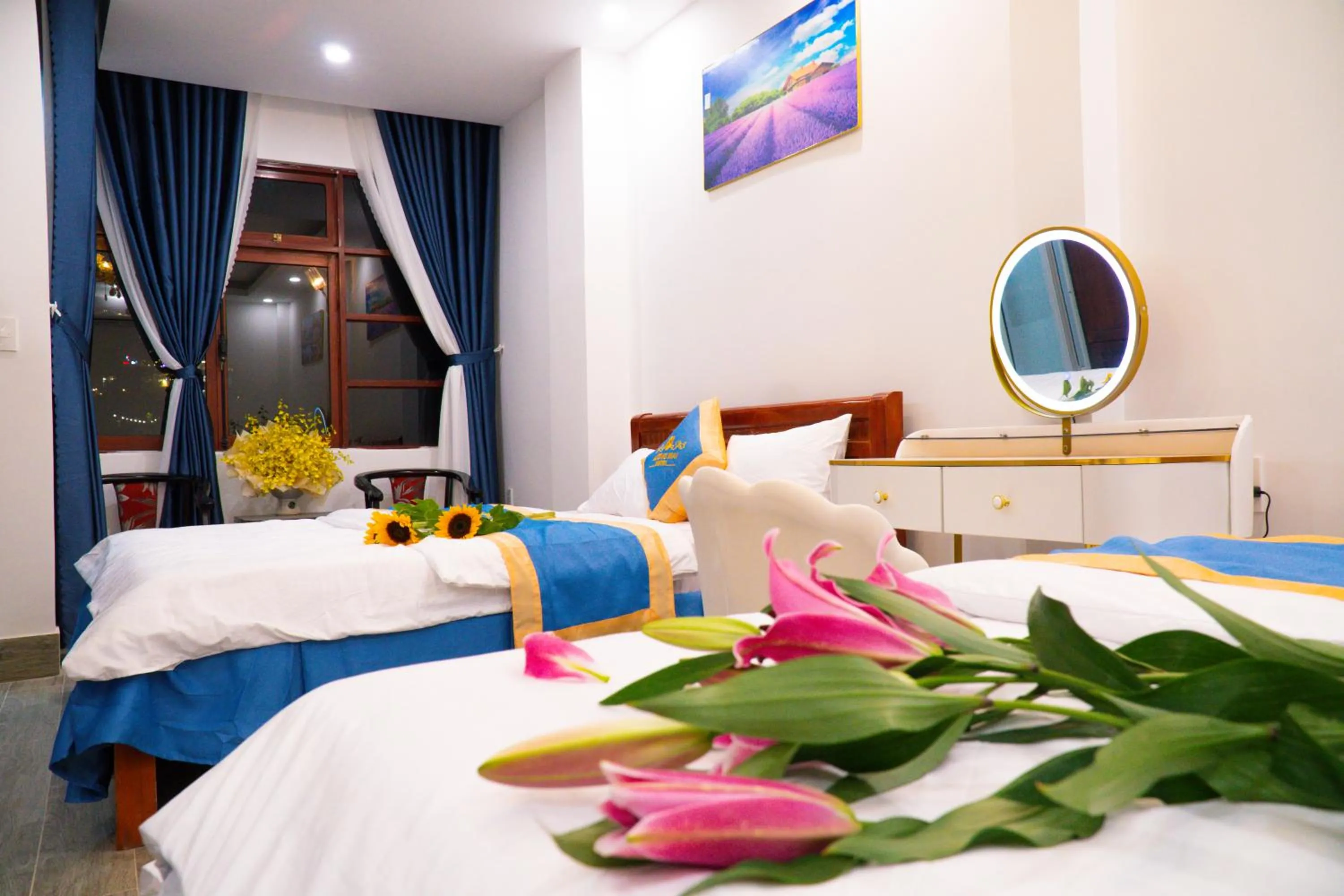 Bed in Huong Mai Hotel