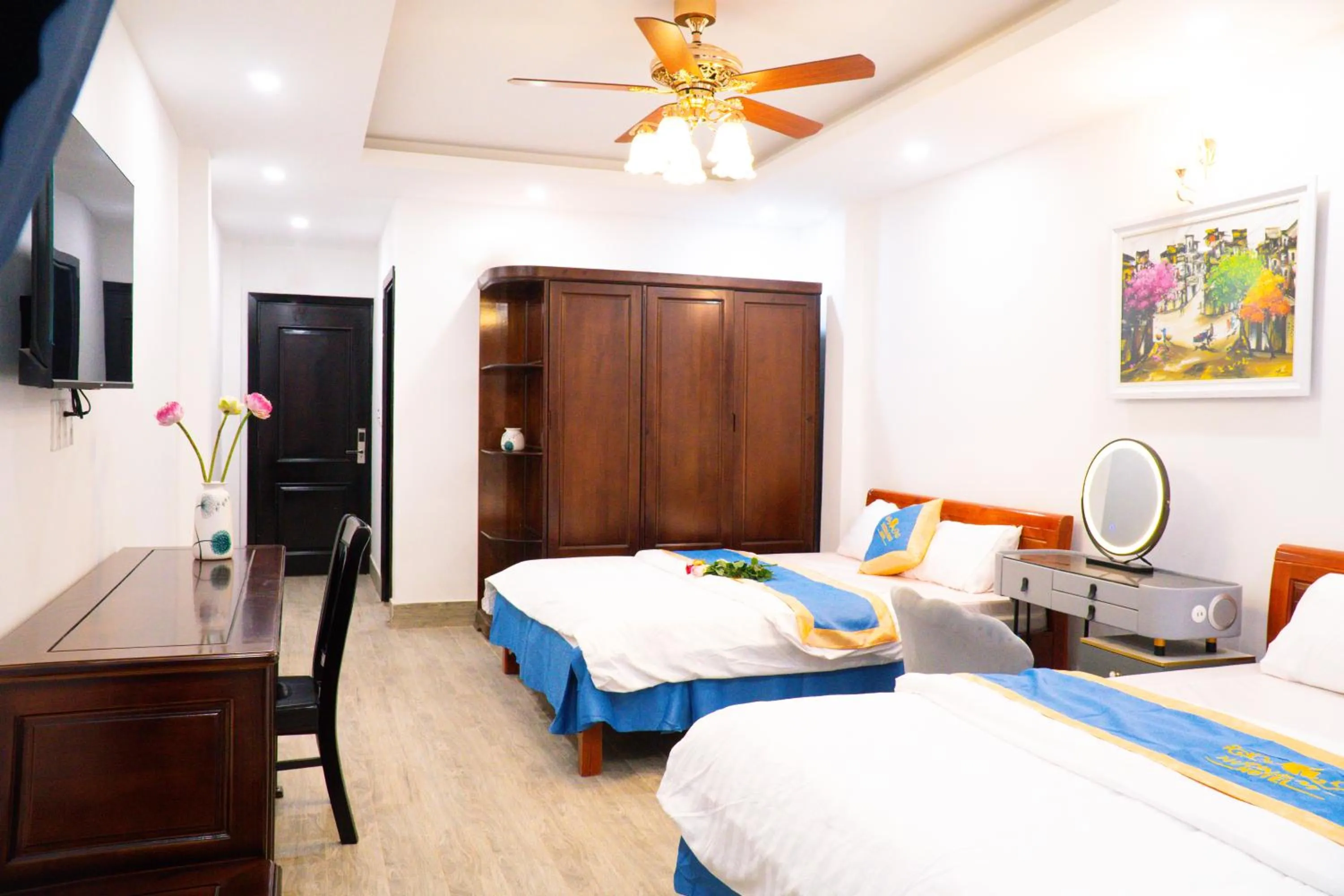 Bed in Huong Mai Hotel