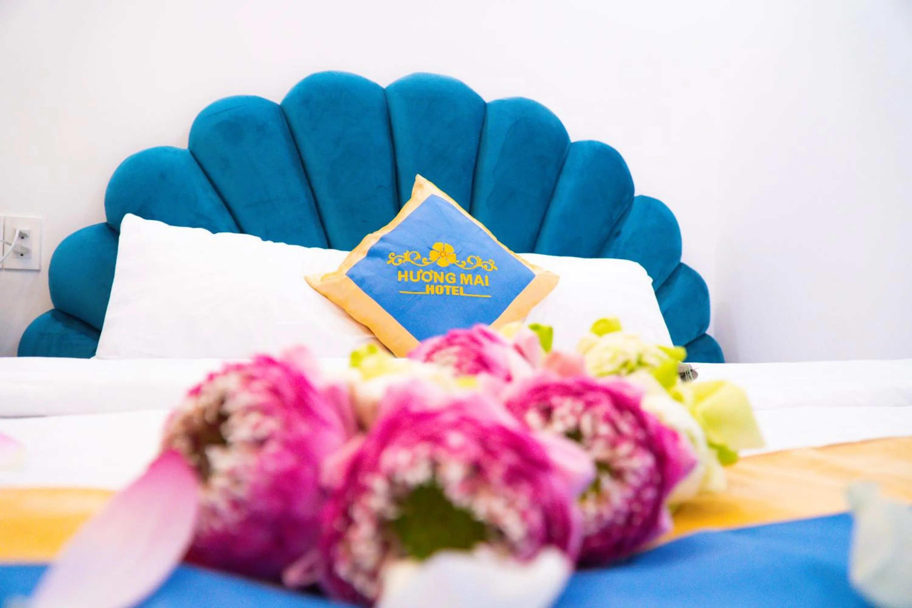 Bed in Huong Mai Hotel