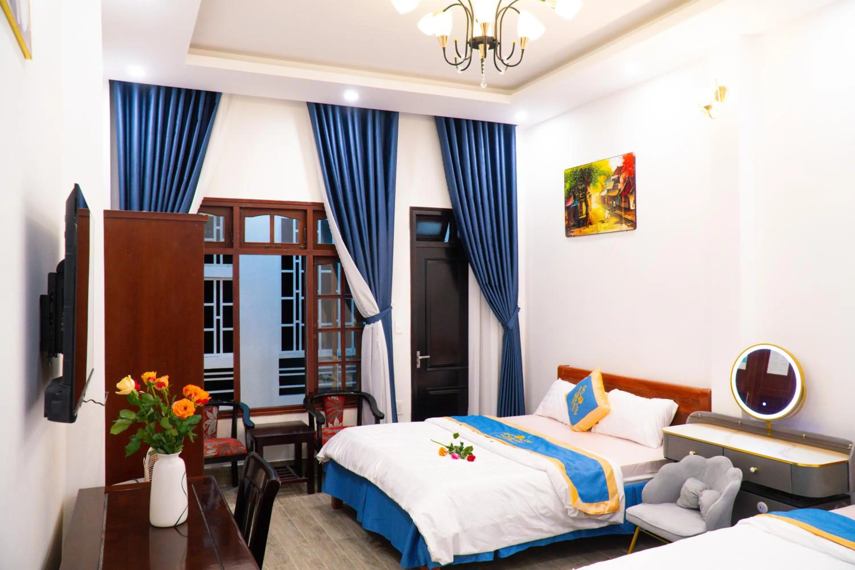 Bed in Huong Mai Hotel