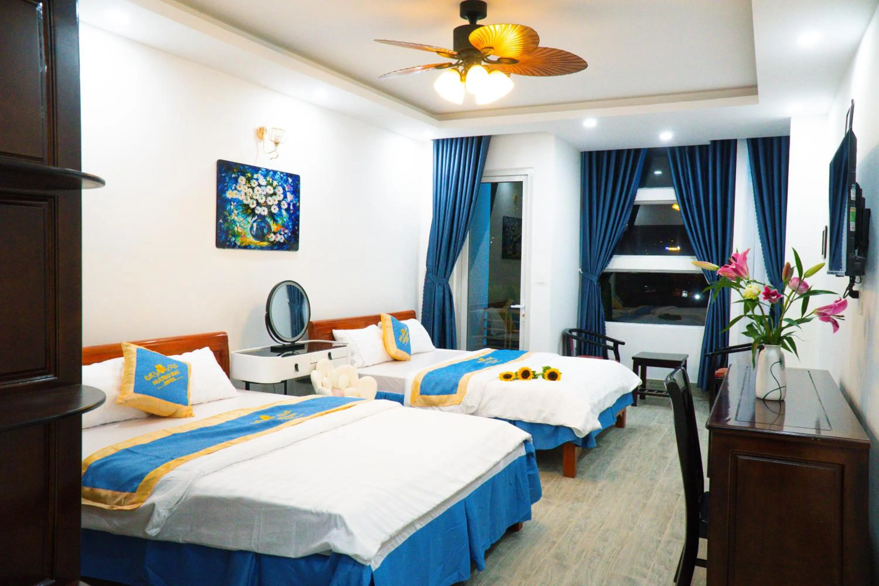 Bed in Huong Mai Hotel