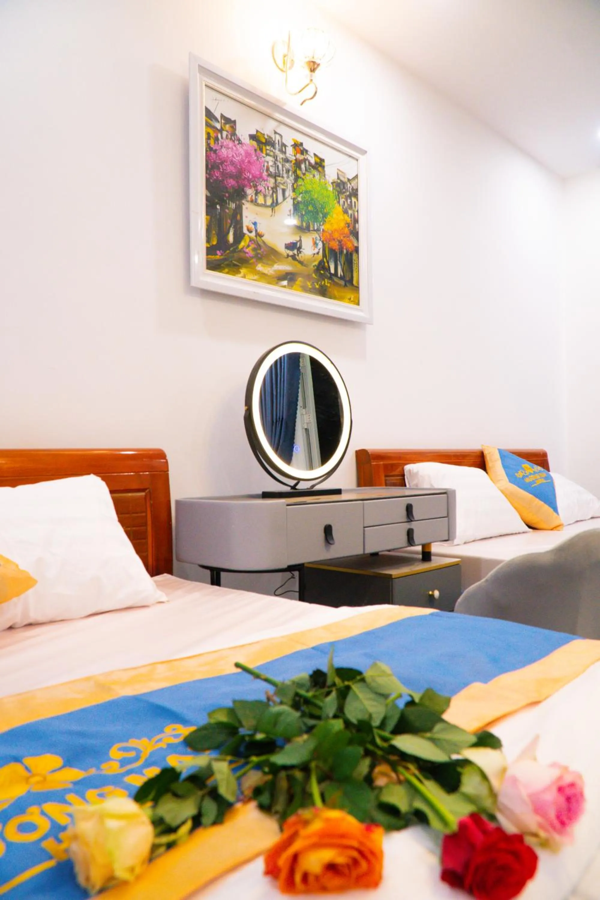 Bed in Huong Mai Hotel