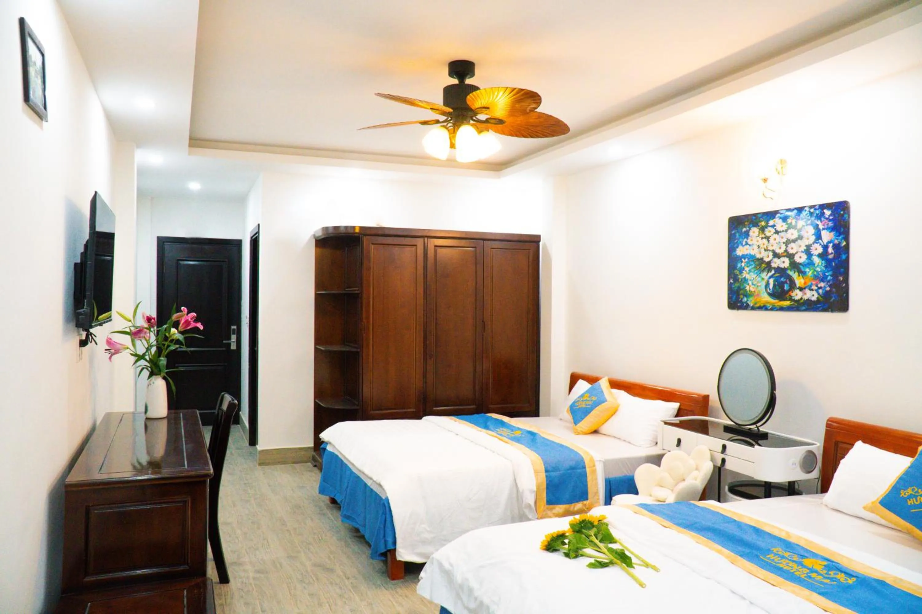 Bed in Huong Mai Hotel
