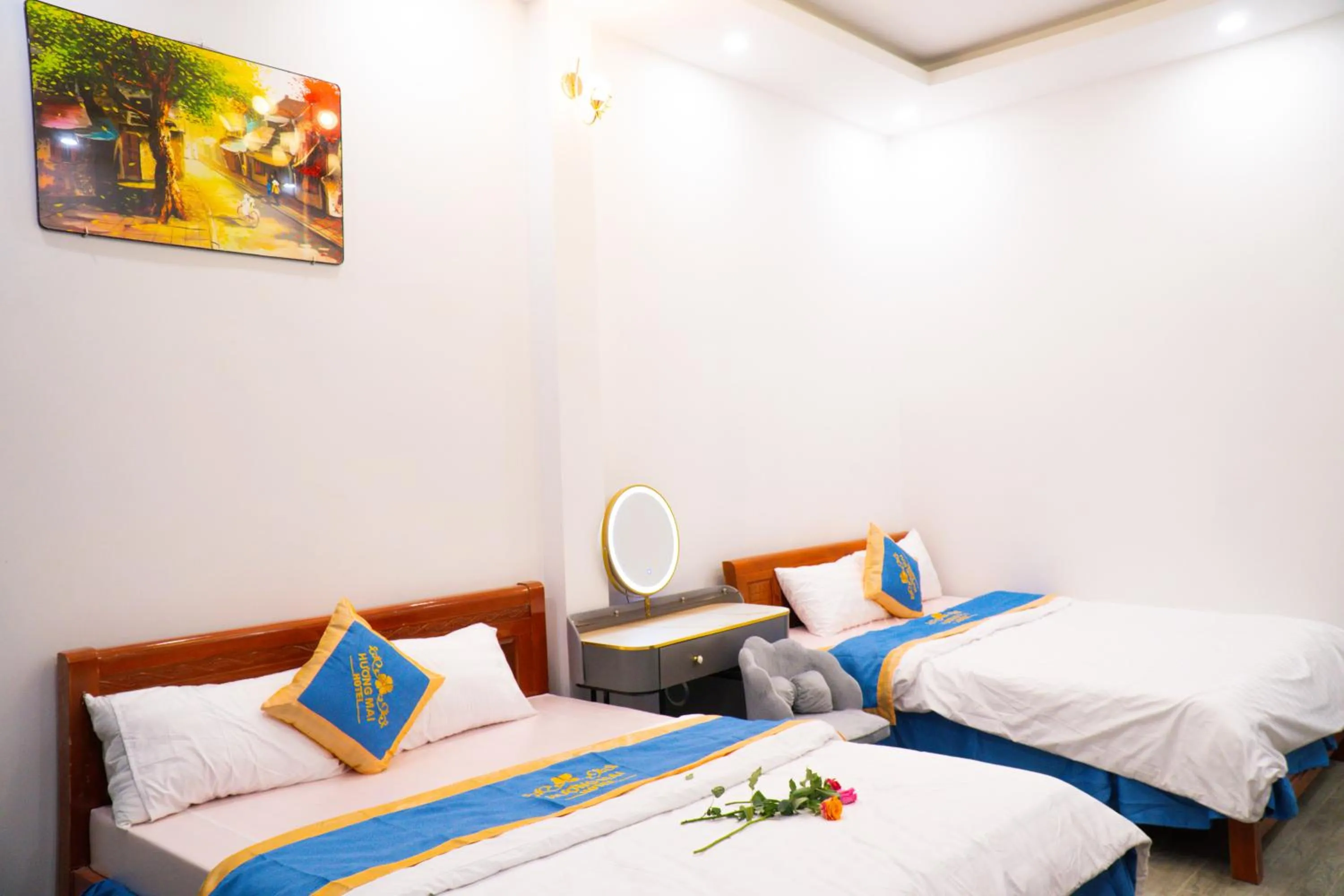 Bedroom, Bed in Huong Mai Hotel