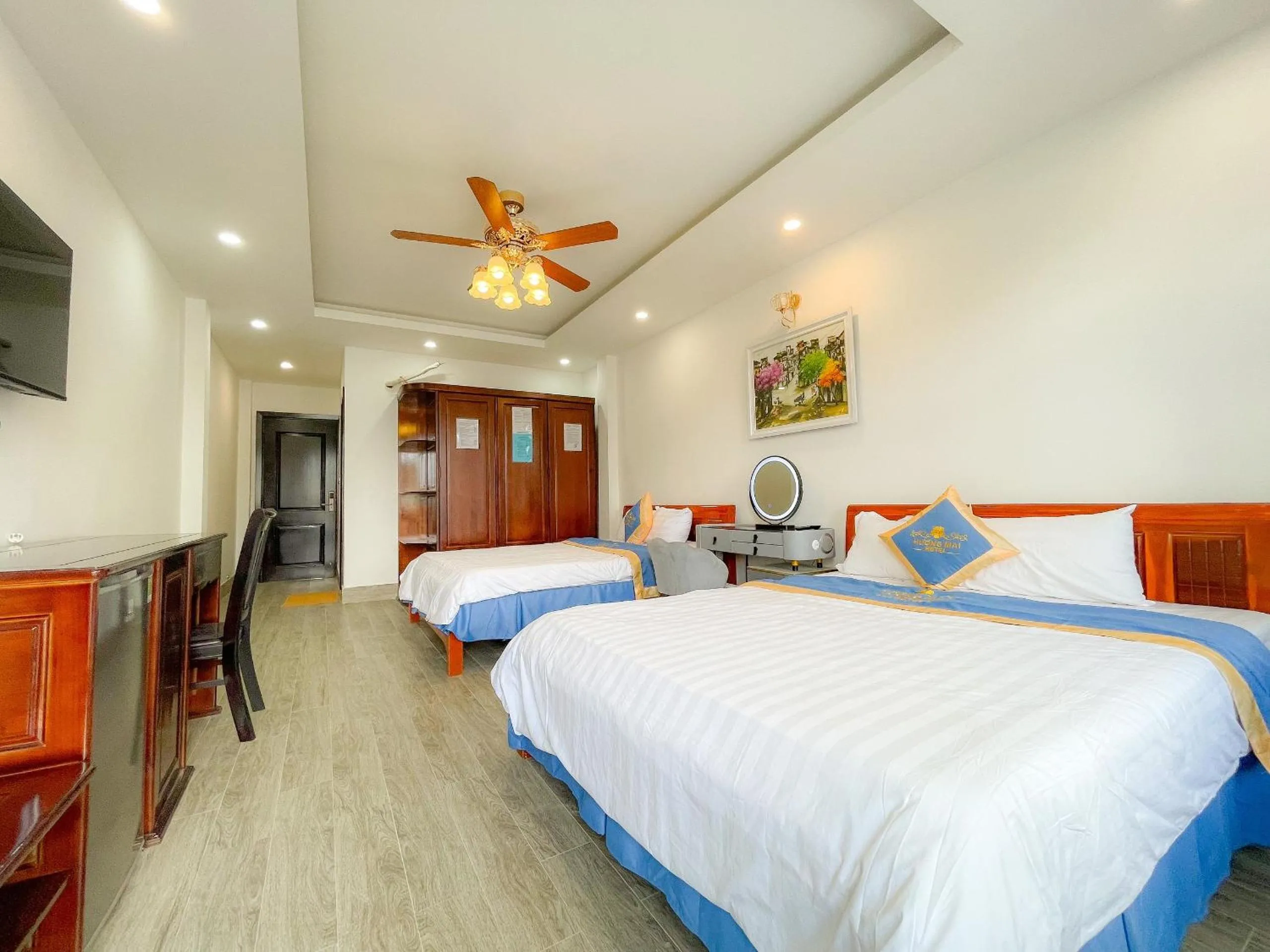Bed in Huong Mai Hotel