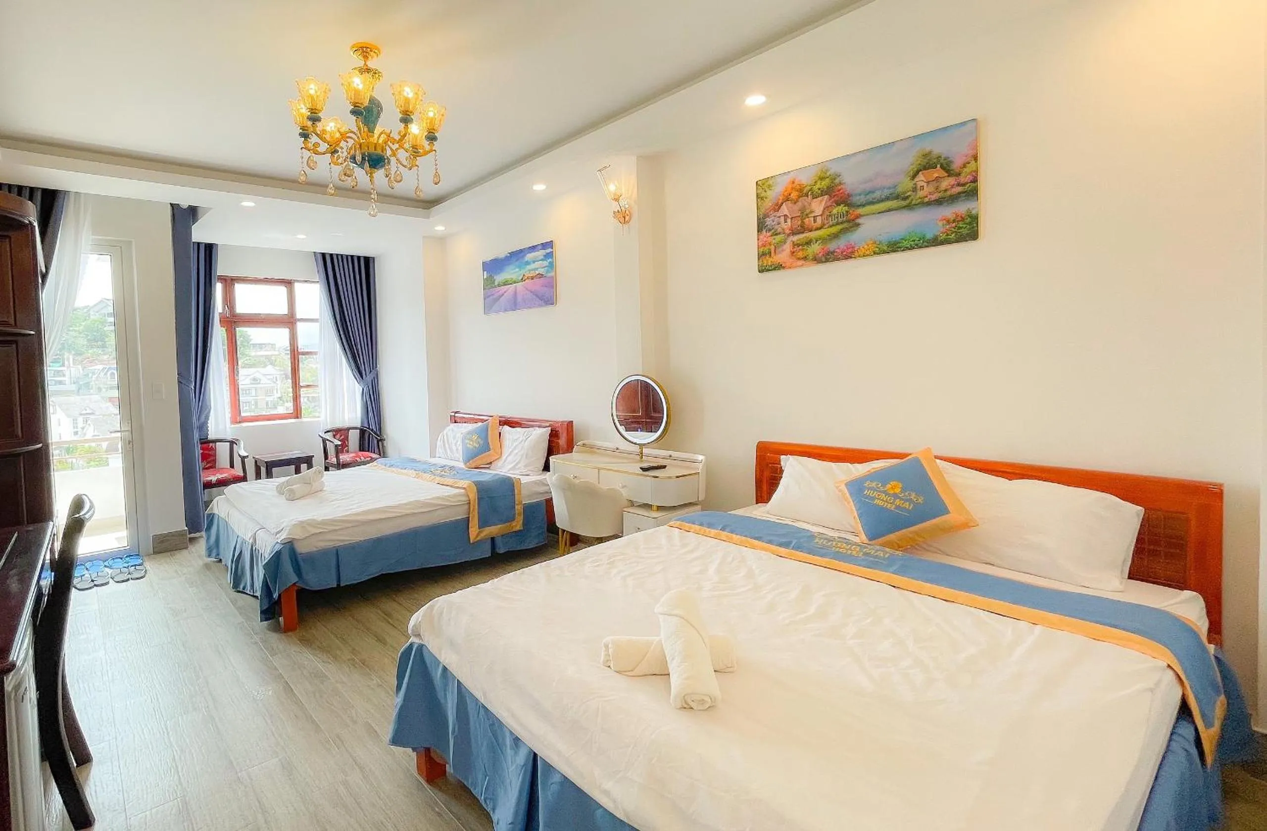 Bed in Huong Mai Hotel