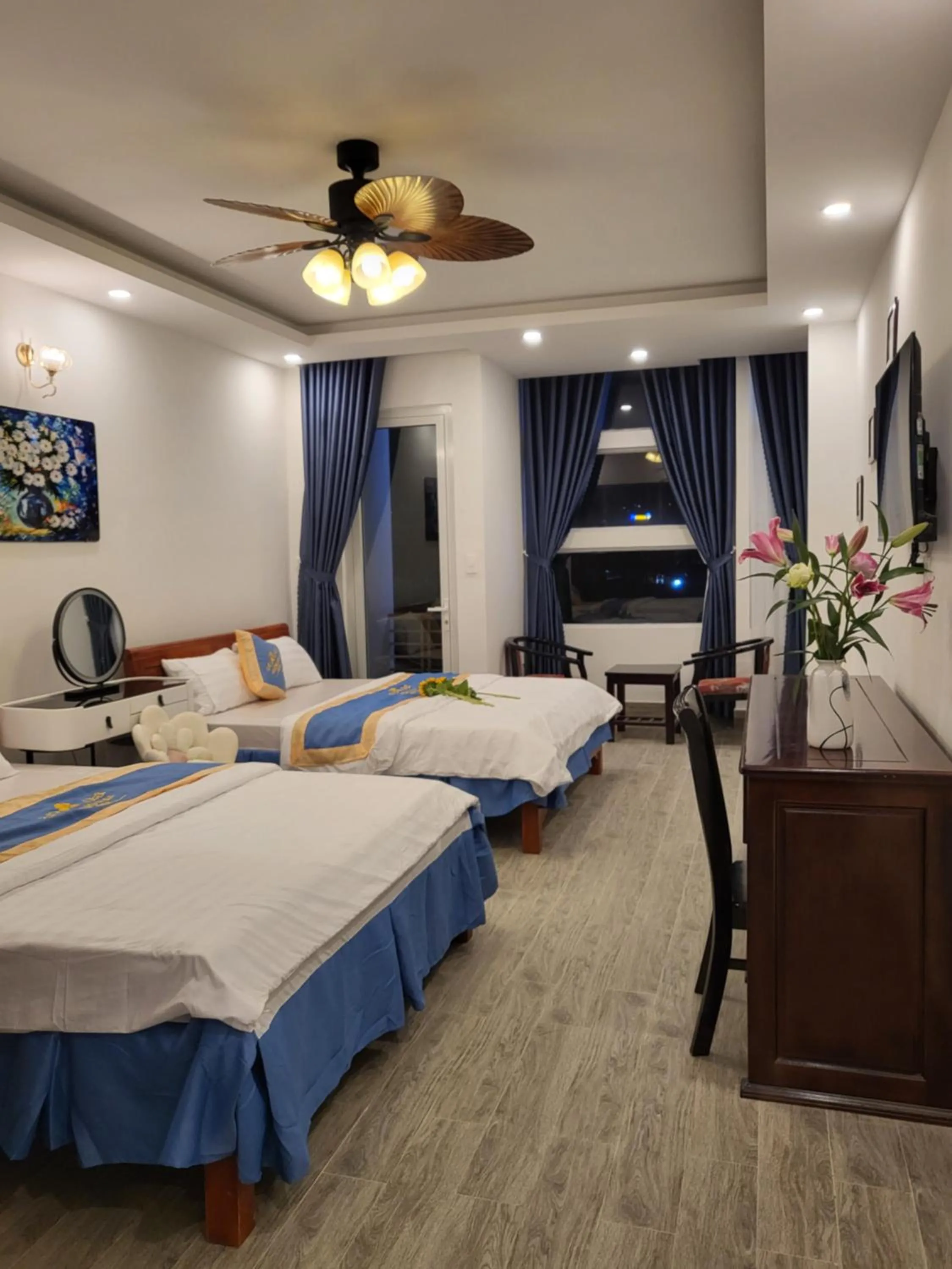 Bed in Huong Mai Hotel