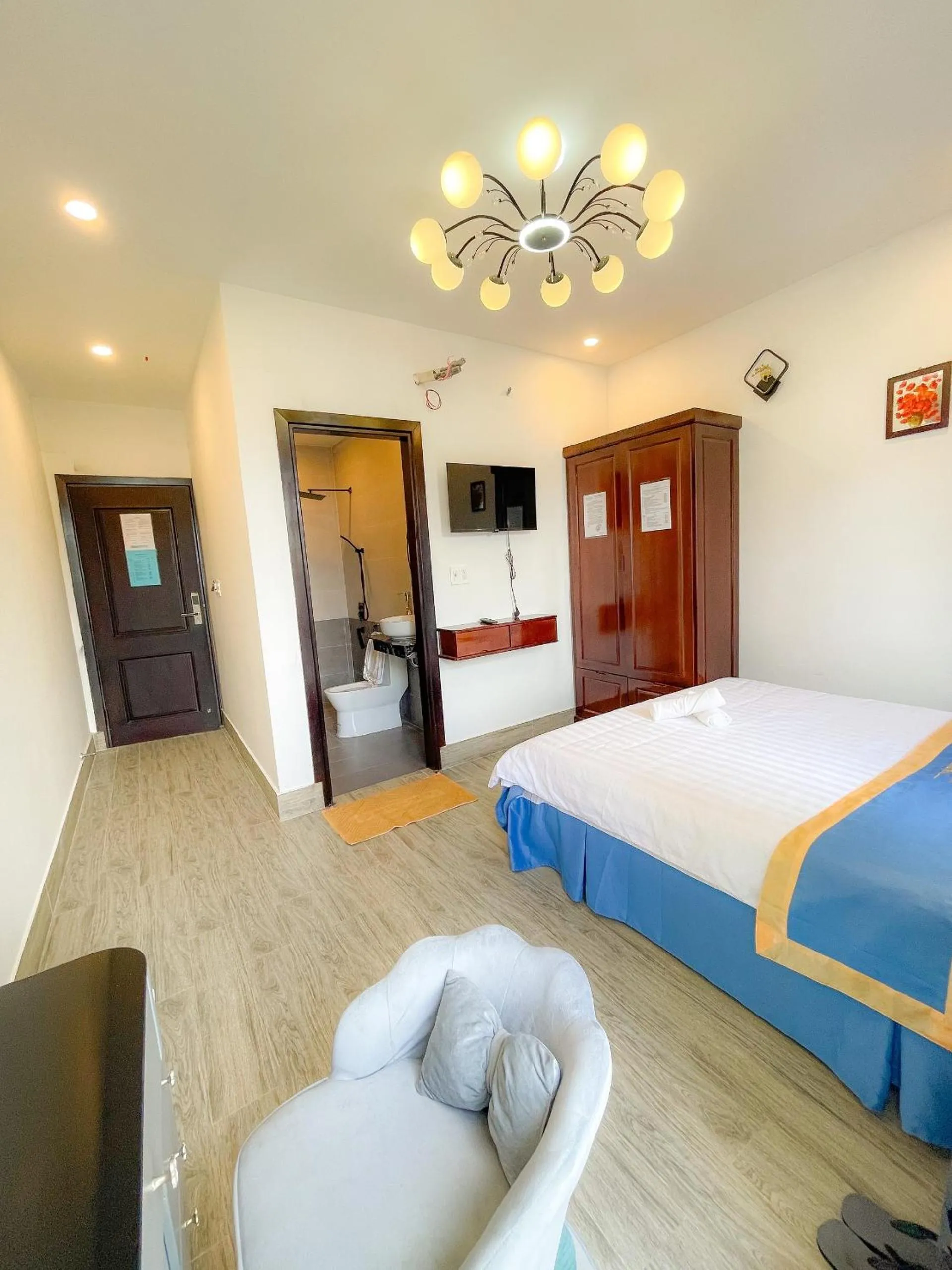 Bed in Huong Mai Hotel