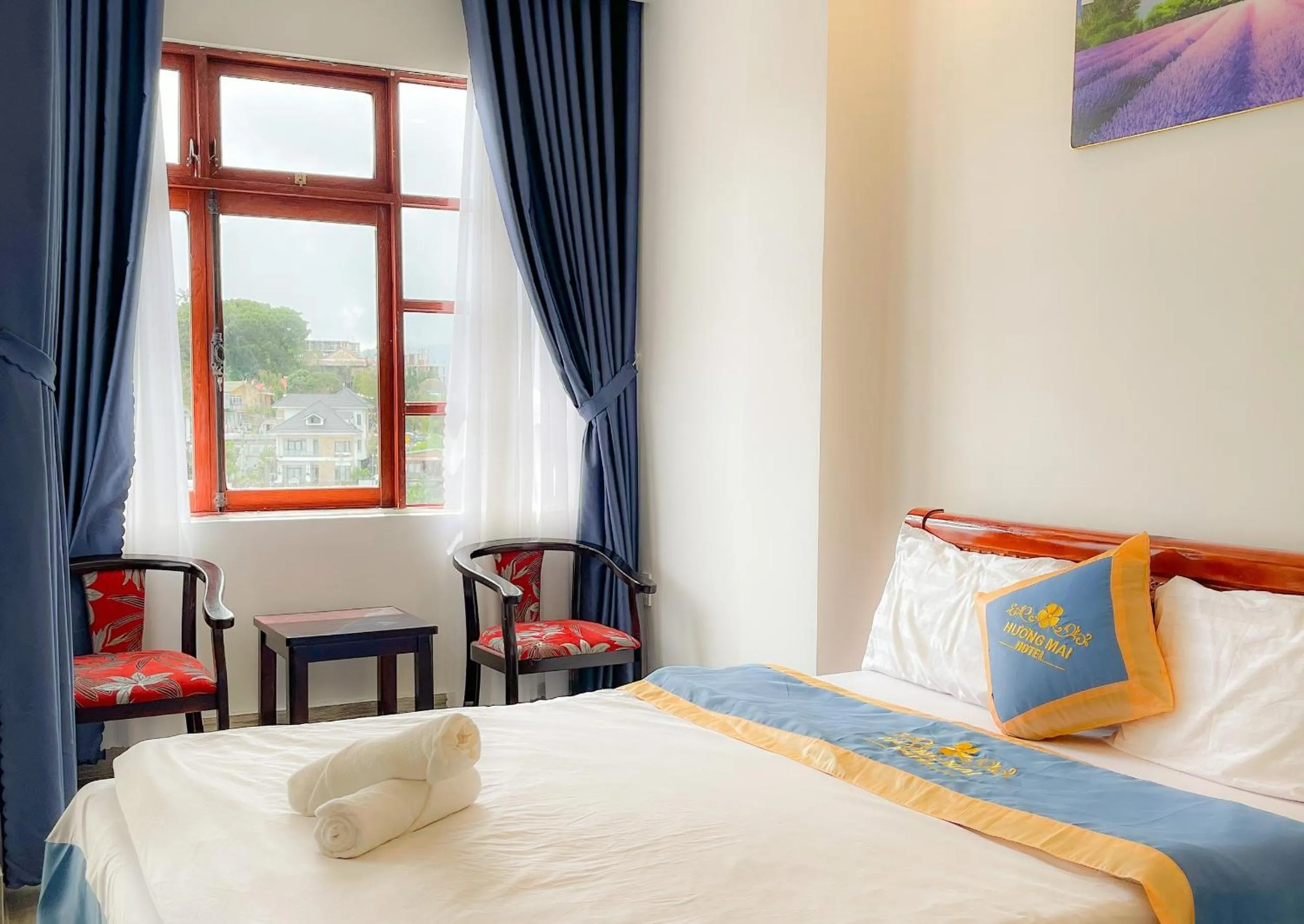 Bed in Huong Mai Hotel