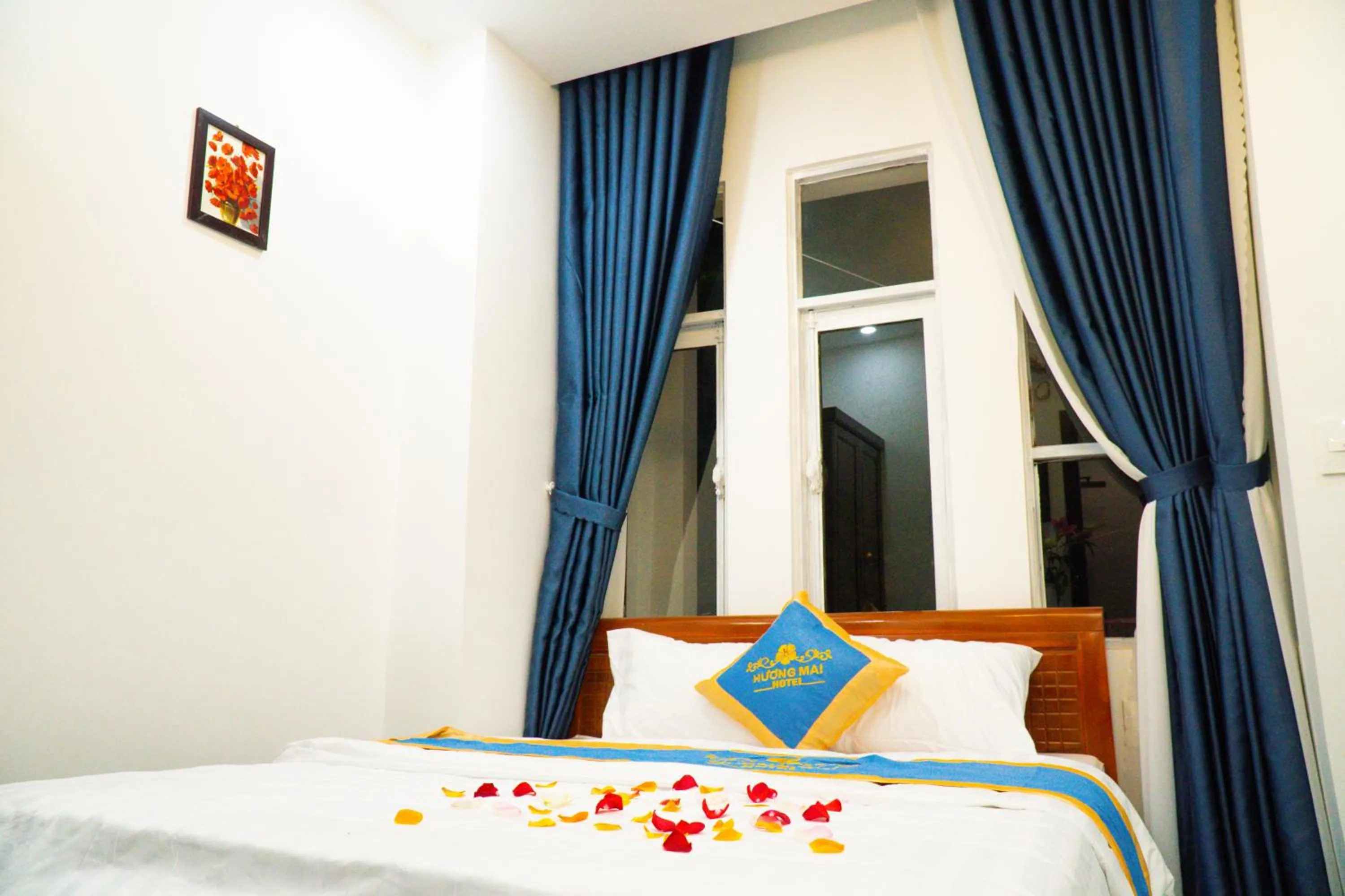 Bed in Huong Mai Hotel