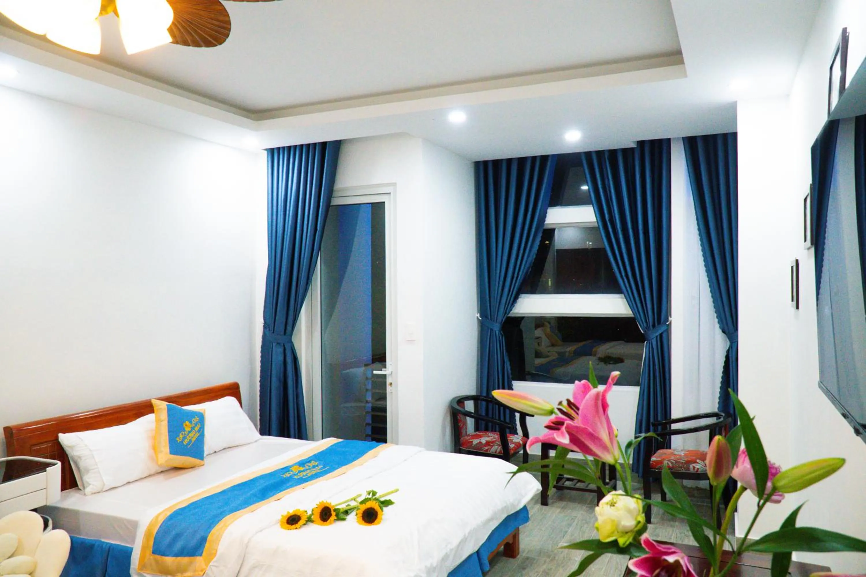 Bed in Huong Mai Hotel