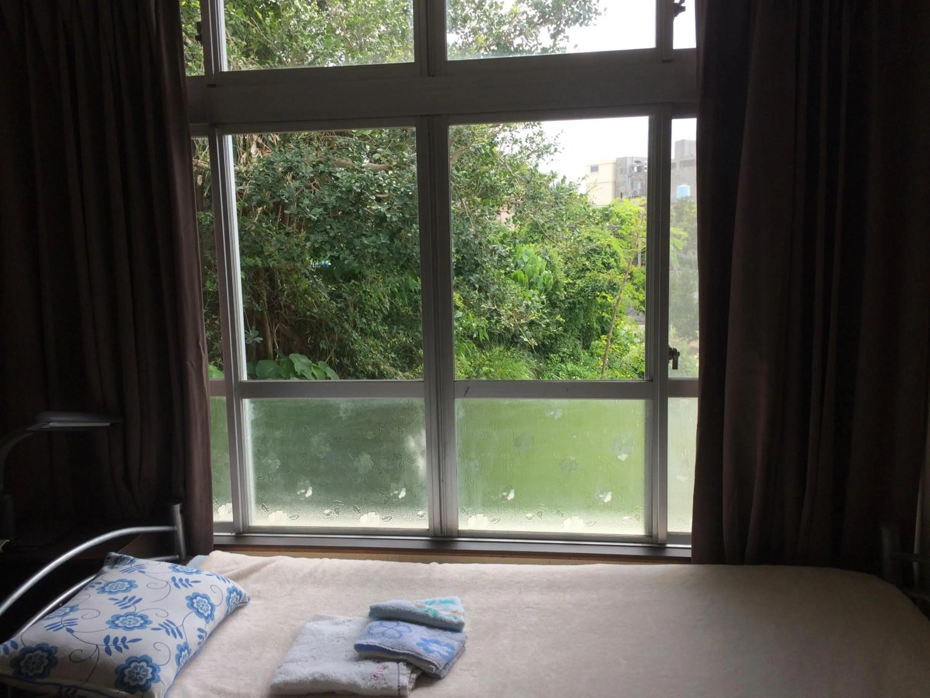 Garden view, Bed in Body Balance House