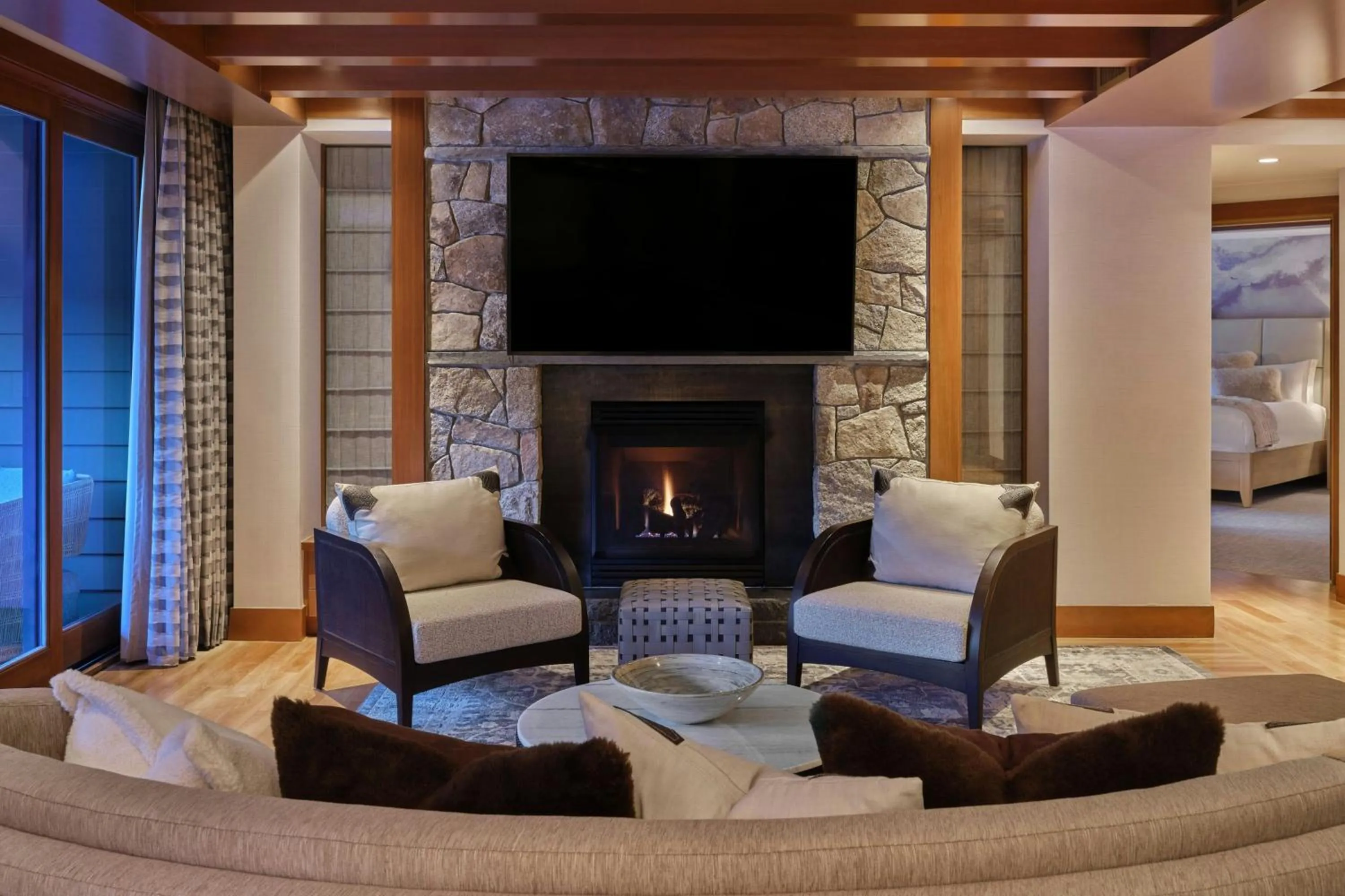Living room in The Ritz-Carlton, Lake Tahoe