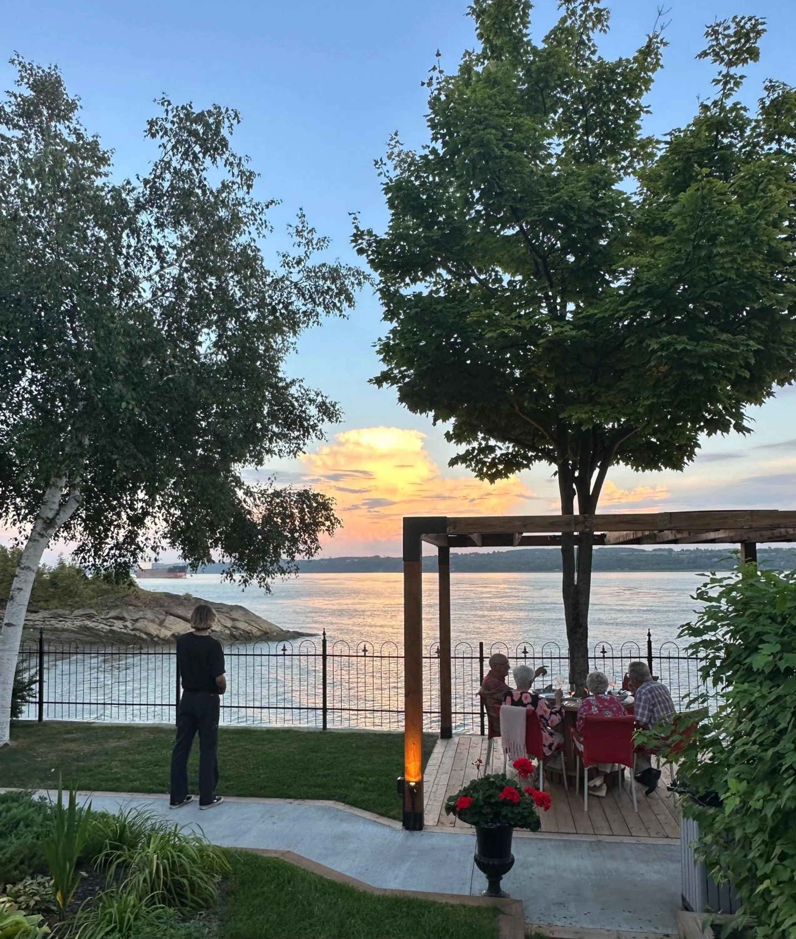 Patio in Goéliche hotel et appartement