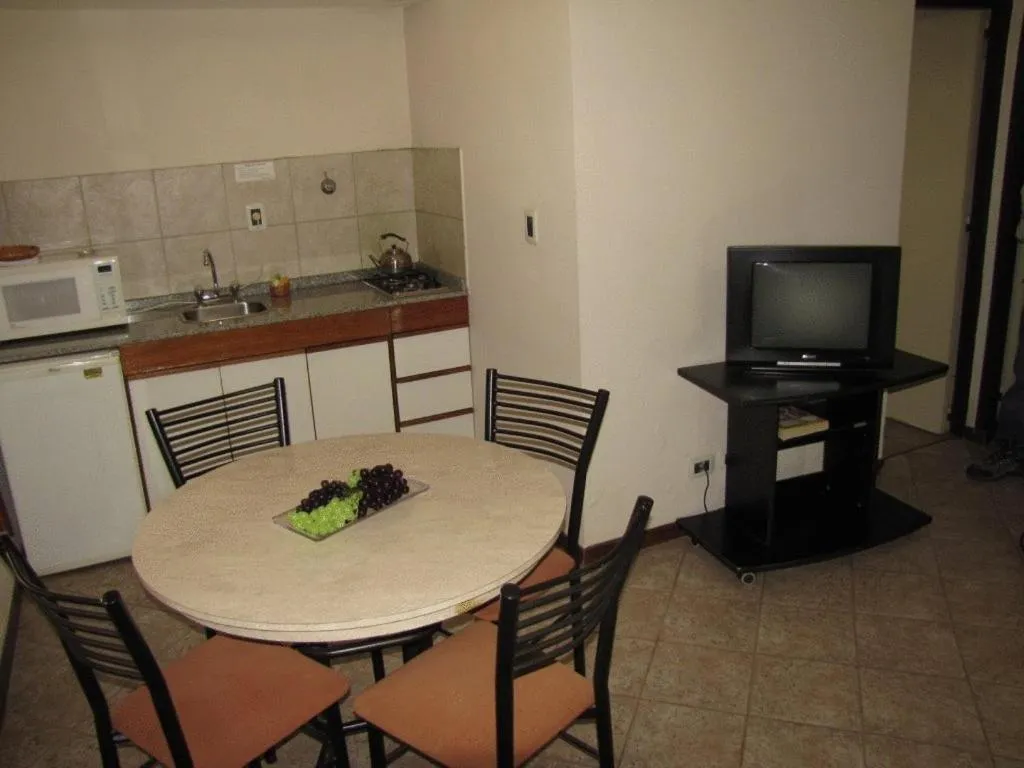 Kitchen or kitchenette in Tunkelén Apart Hotel