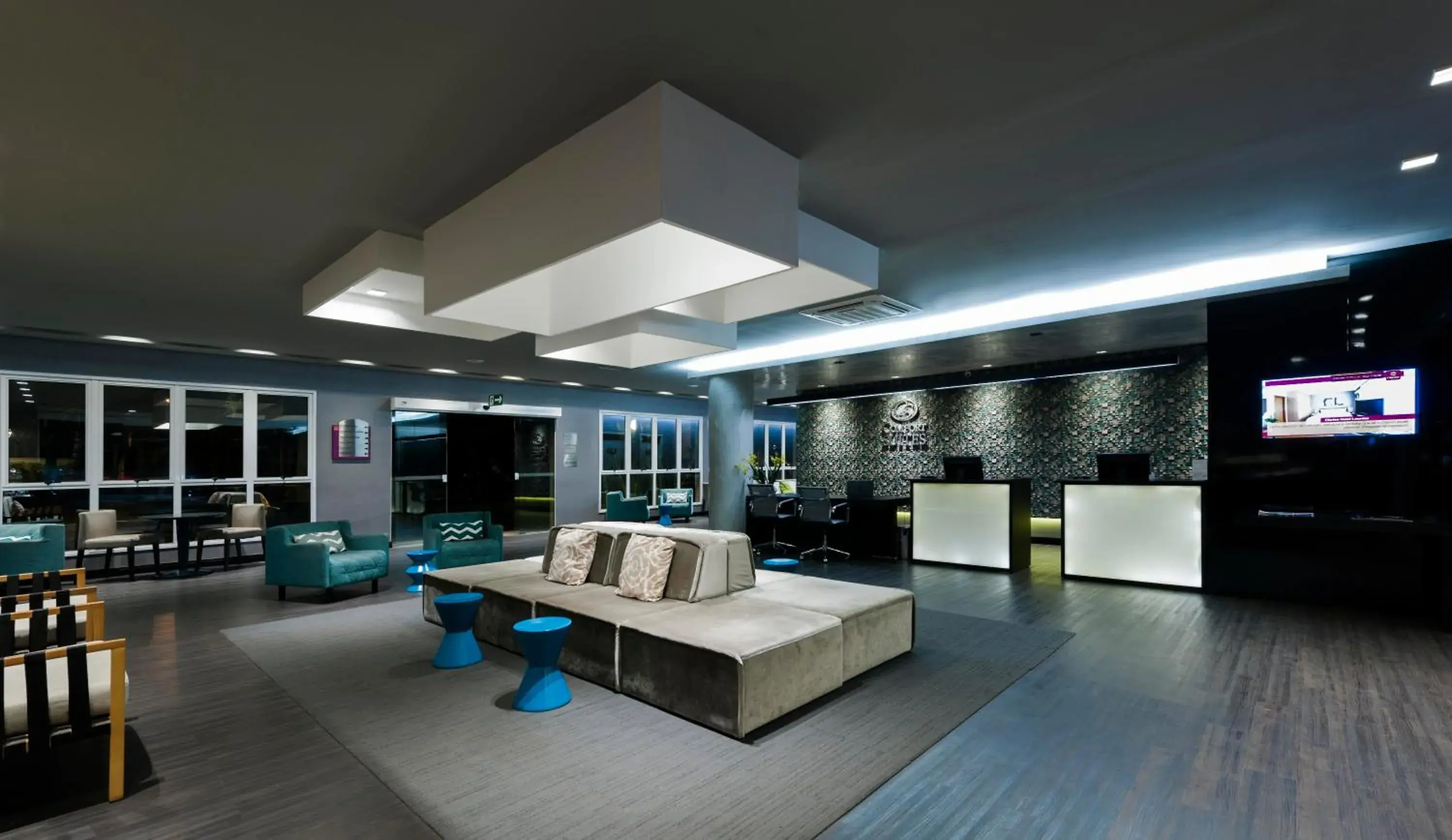 Lobby or reception in Comfort Suites Flamboyant Goiânia Lobby or reception in Comfort Suites Flamboyant Goiânia