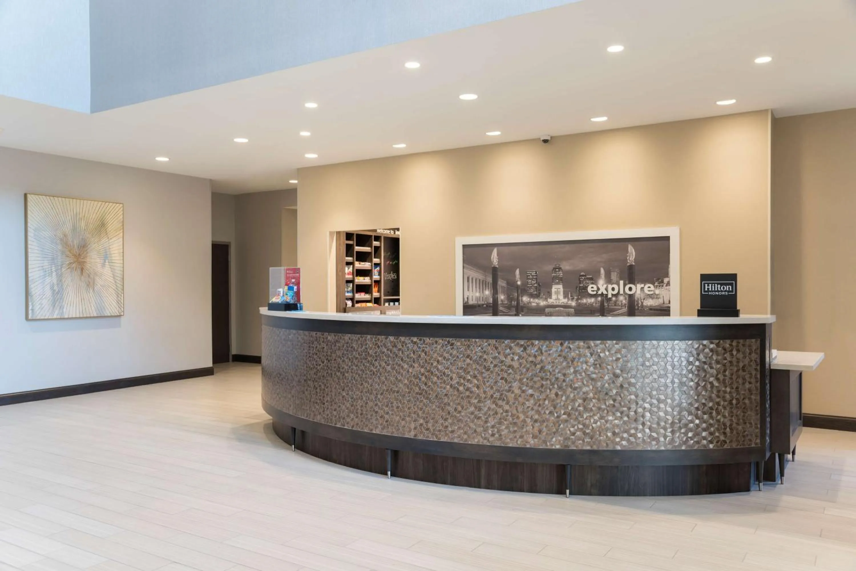 Lobby or reception in Hampton Inn & Suites Indianapolis-Keystone, IN